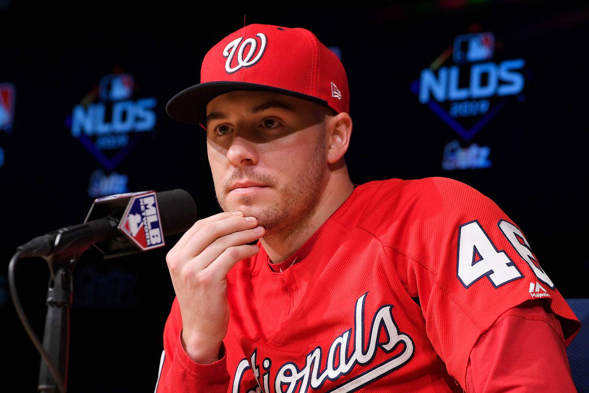 Patrick Corbin Interview Closeup Background