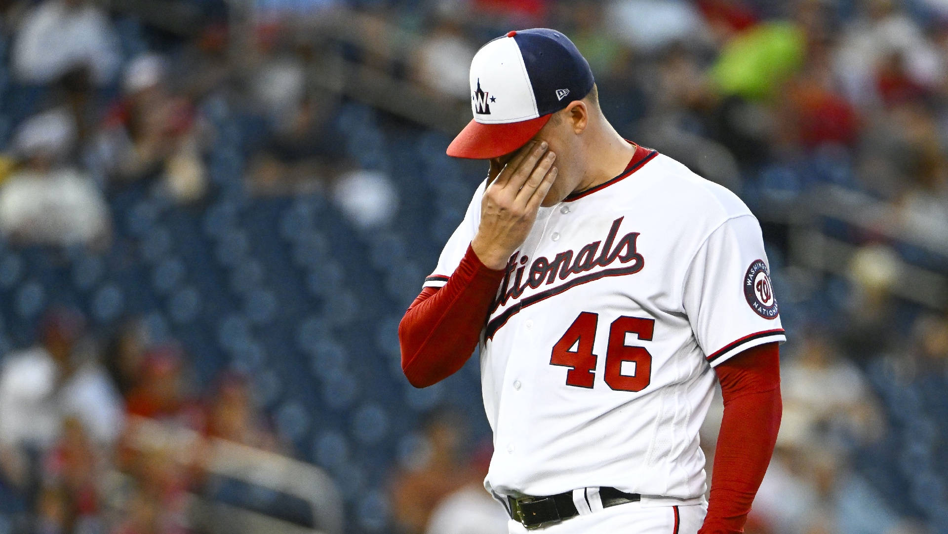 Patrick Corbin Rubbing Eyes Background