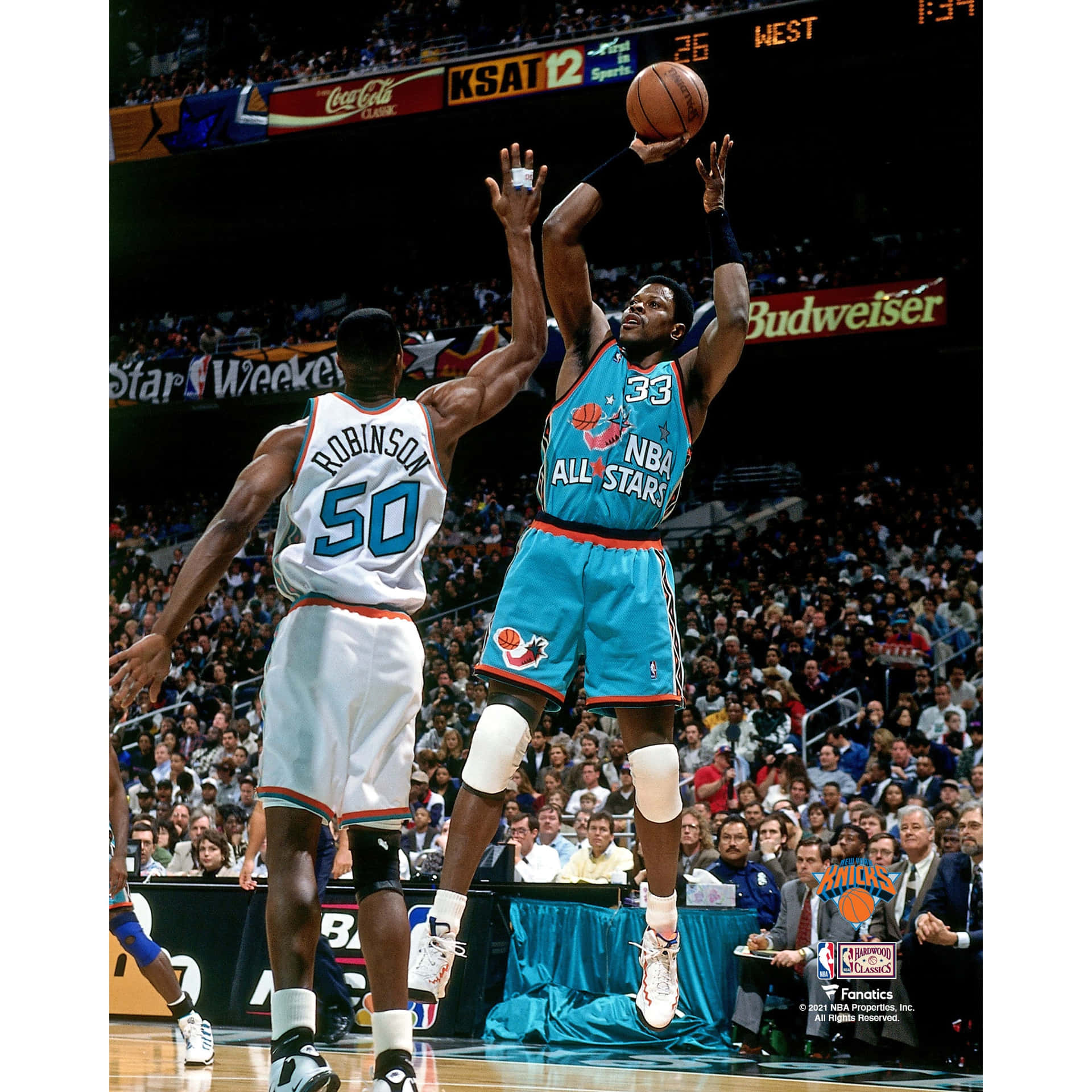 Patrick Ewing All Star Jump Shot Background