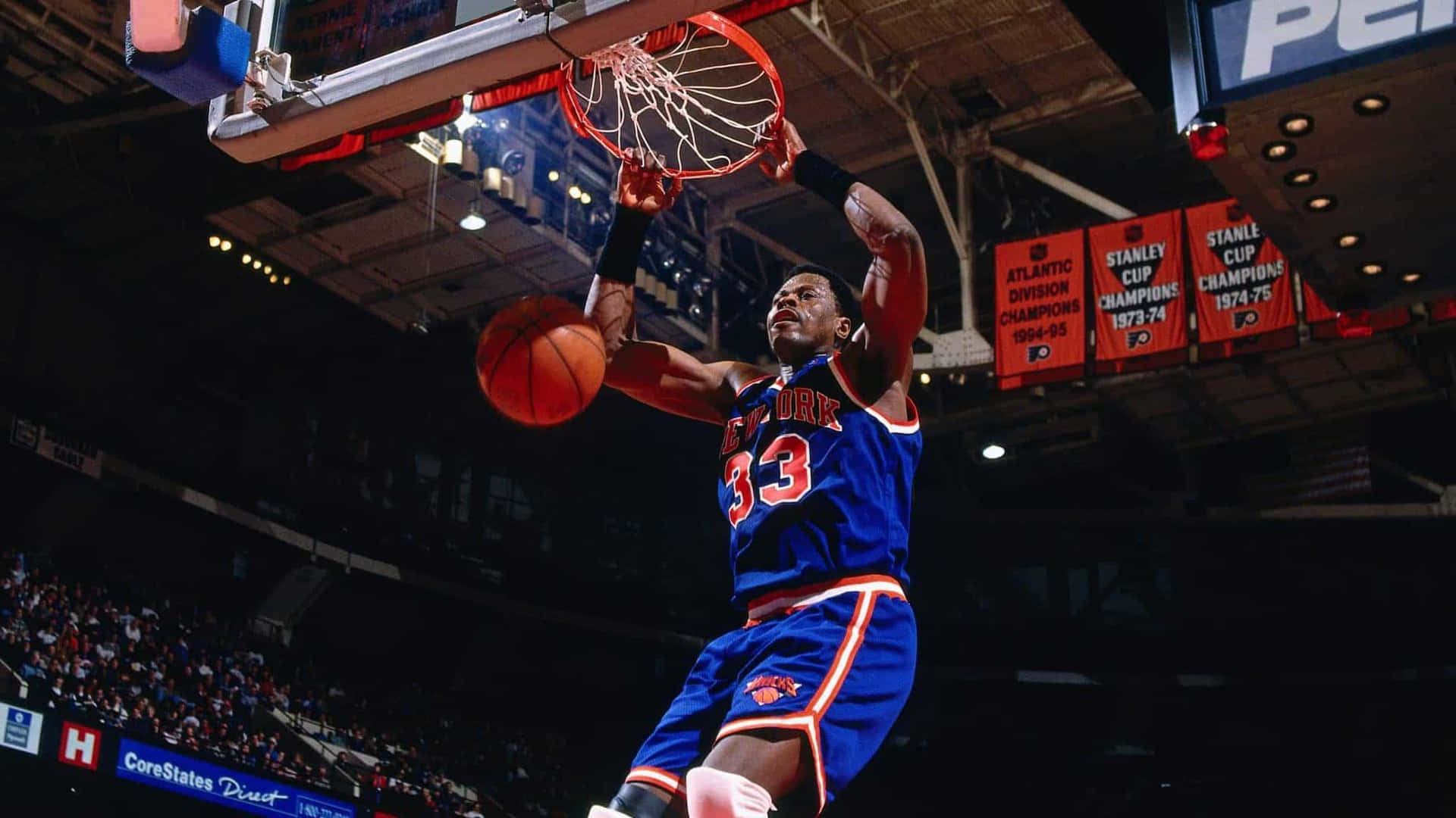 Patrick Ewing Basketball Center Knicks Background