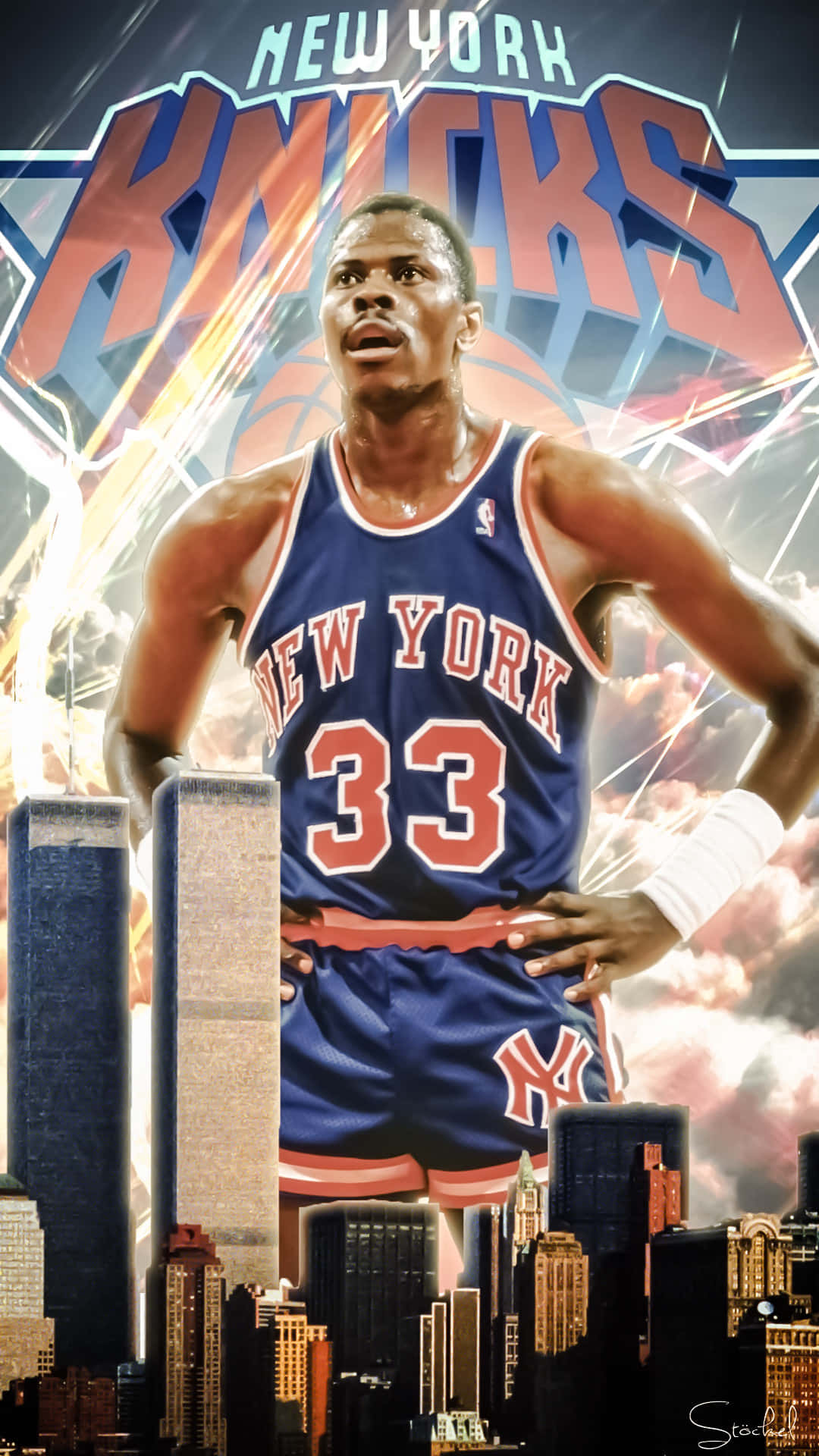 Patrick Ewing New York Fanart Background