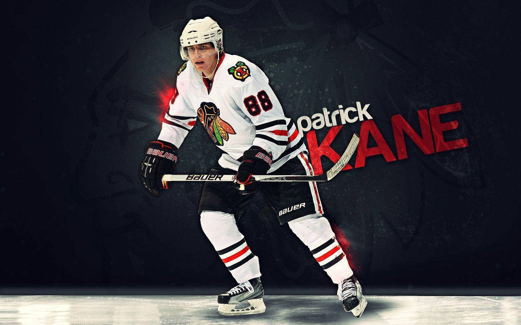 Patrick Kane Forward White Chicago Blackhawks Fan Art Background