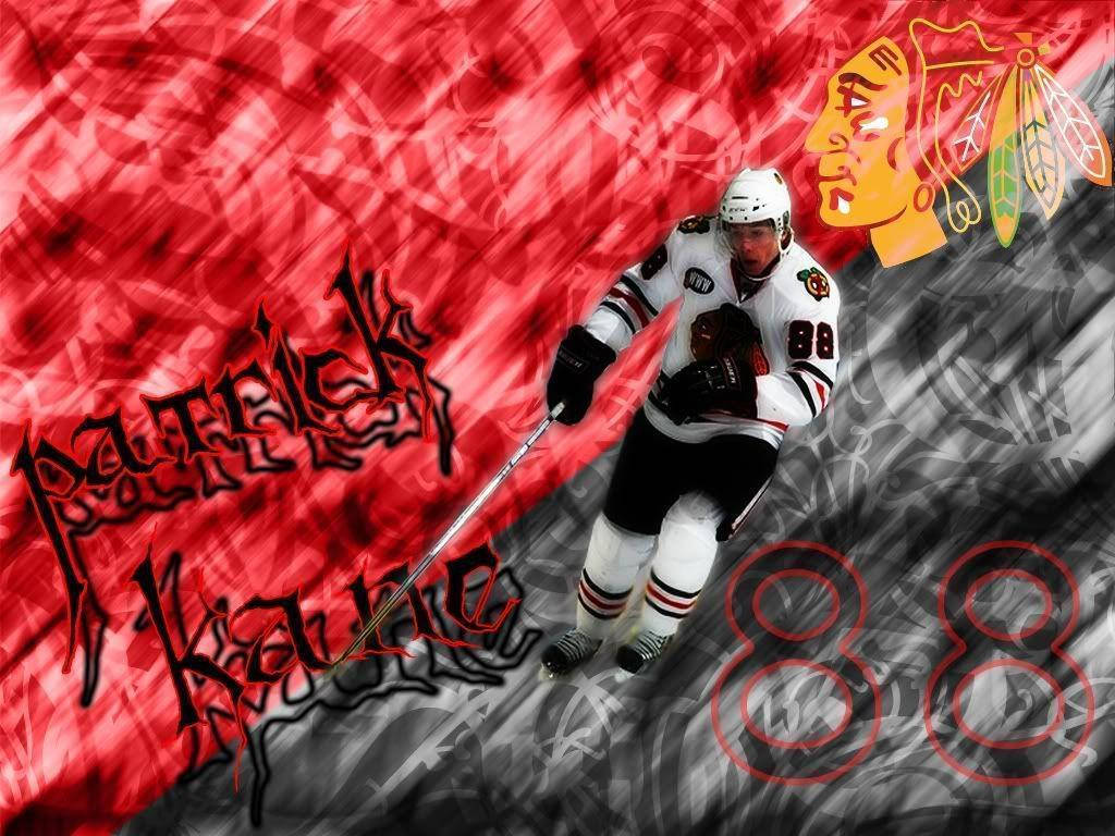 Patrick Kane Red And Black Fan Art Background