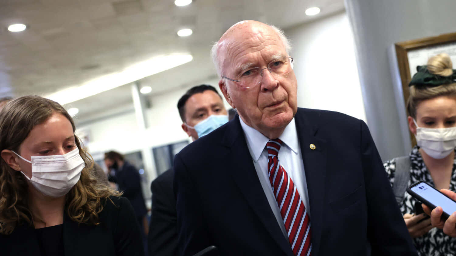 Patrick Leahy Press Interview Background
