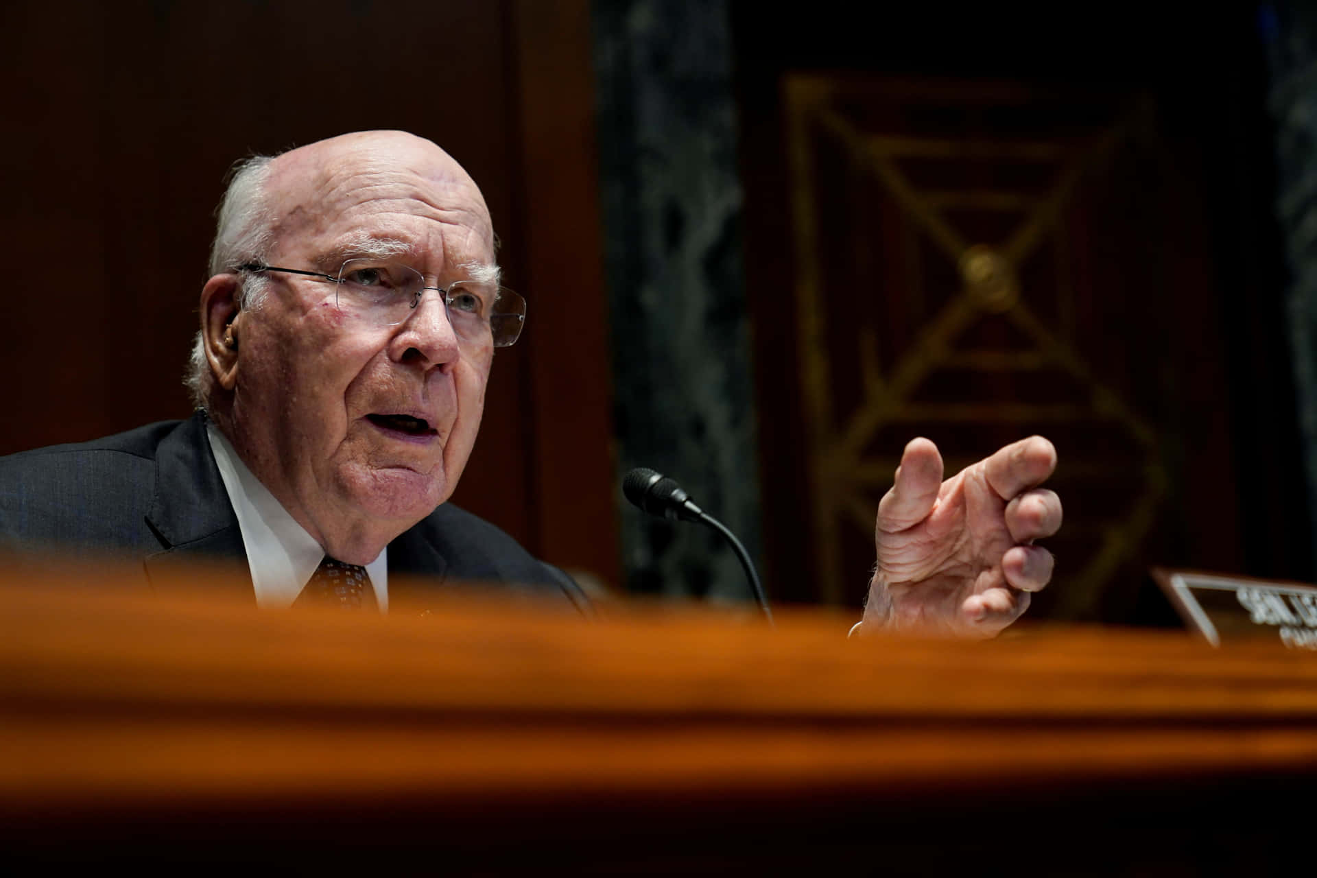 Patrick Leahy Resolute Speech Background