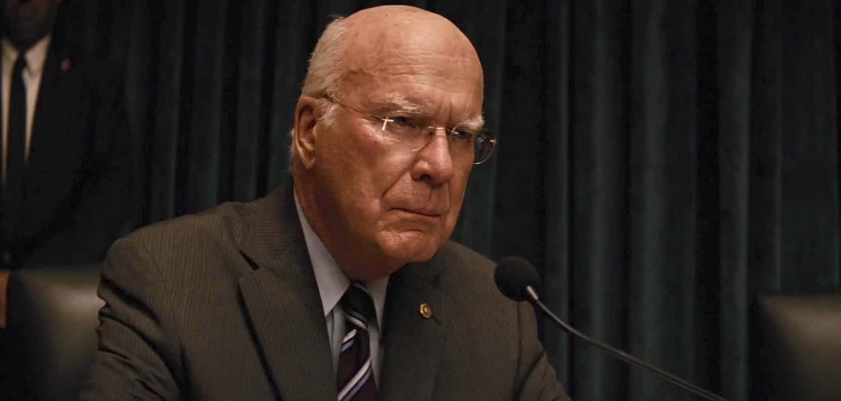 Patrick Leahy Serious And Focused Background