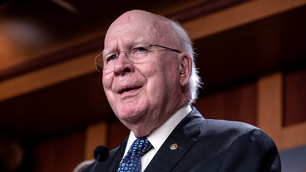 Patrick Leahy Smiling Background