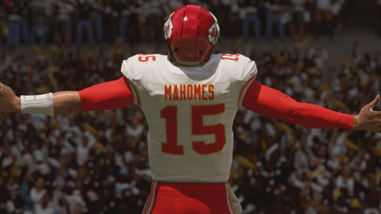 Patrick Mahomes Celebrating After Super Bowl Liii Win Background