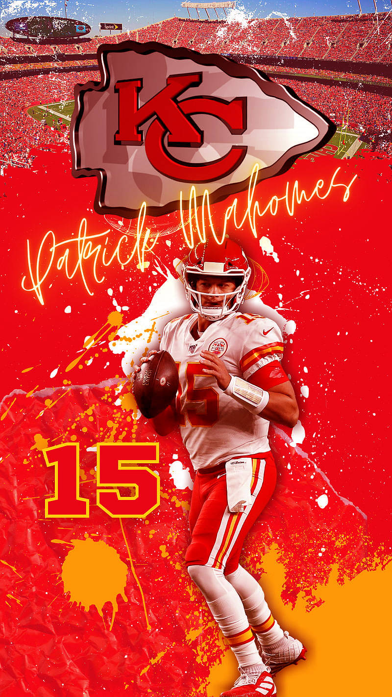 Patrick Mahomes Kansas City Chiefs Logo Background