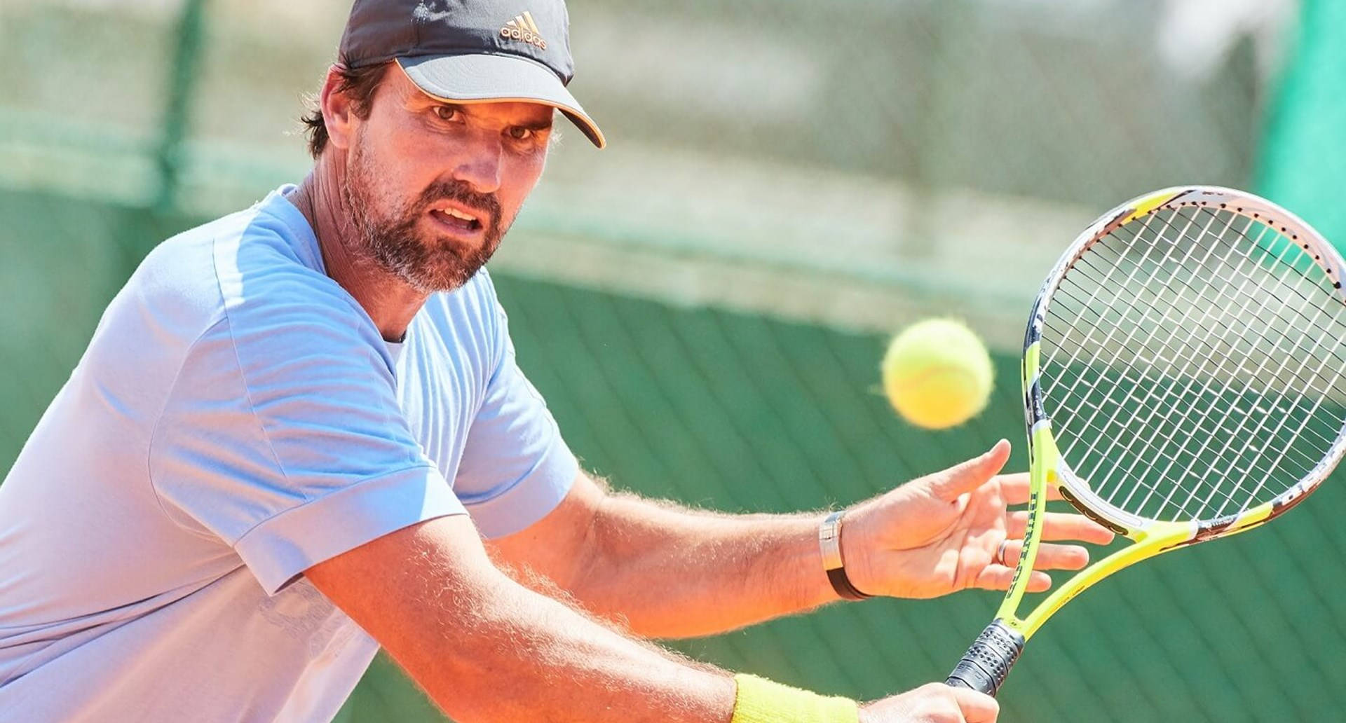 Patrick Rafter Focused Expression Background