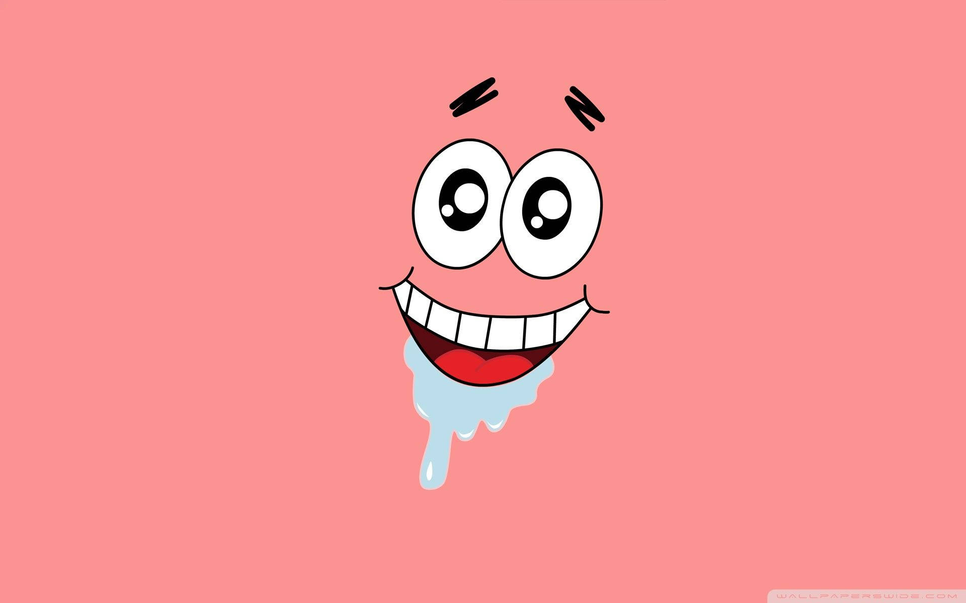 Patrick Star Happy Face Background