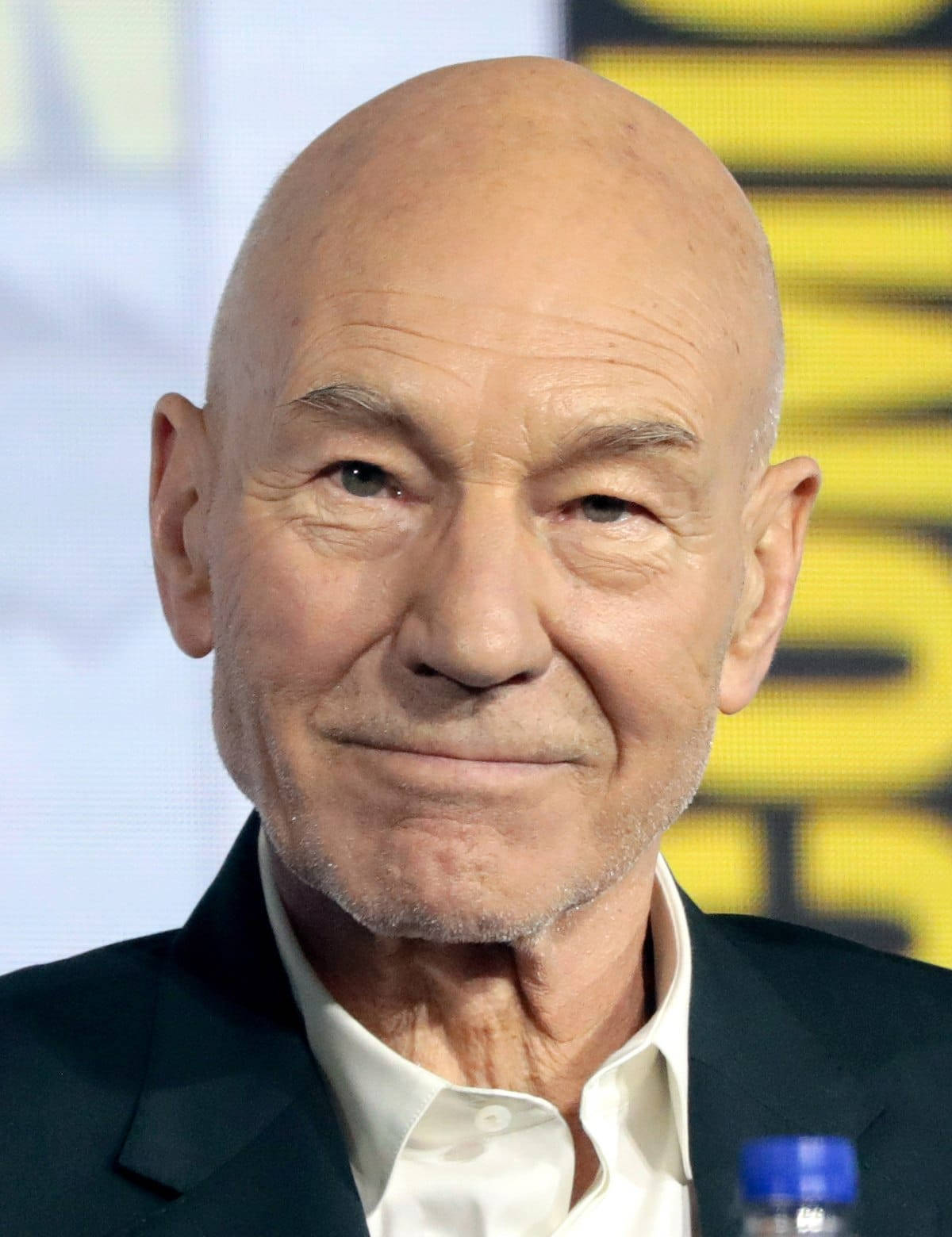 Patrick Stewart Affiliative Smile Background