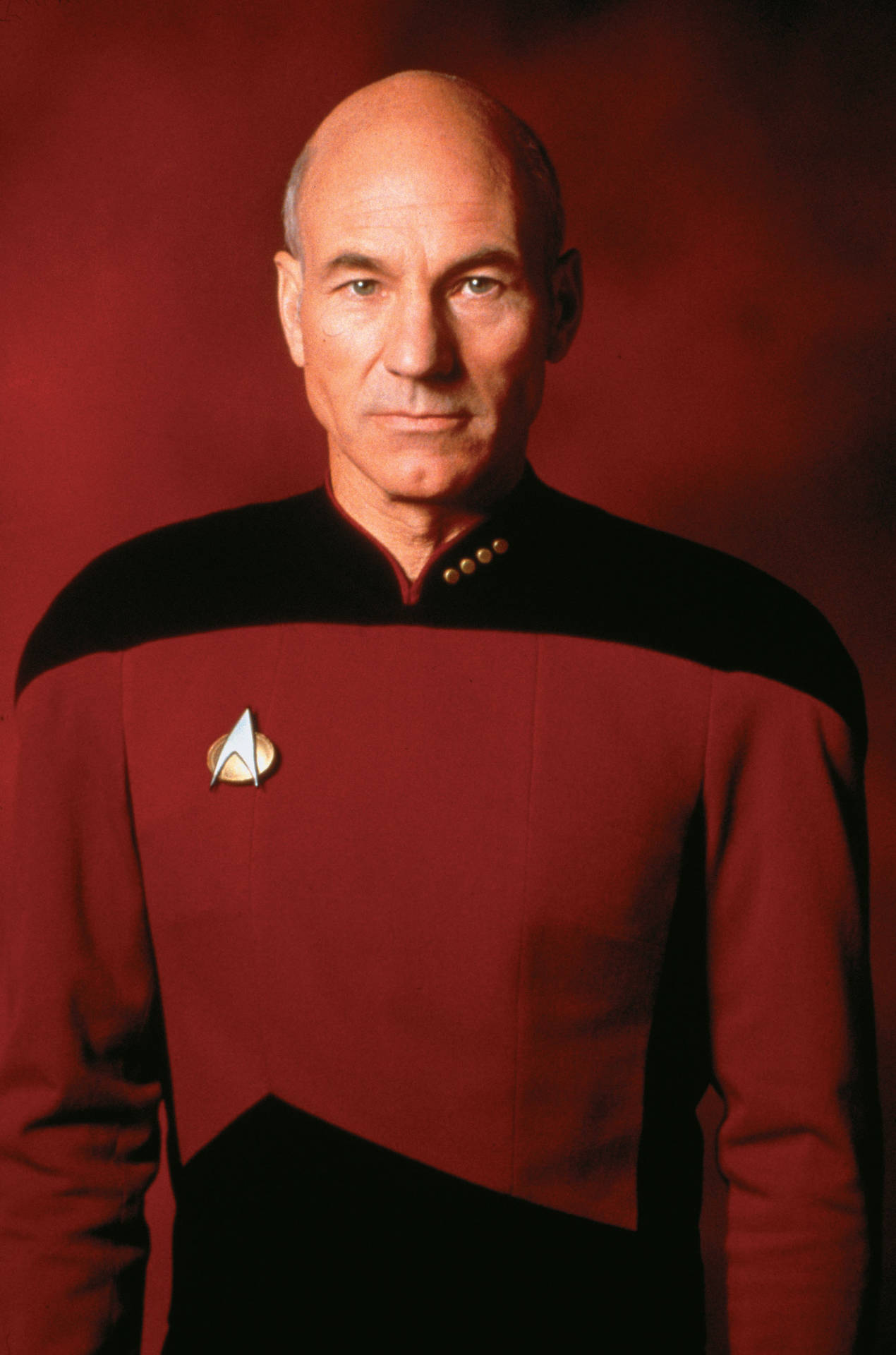 Patrick Stewart As Captain Jean-luc Background