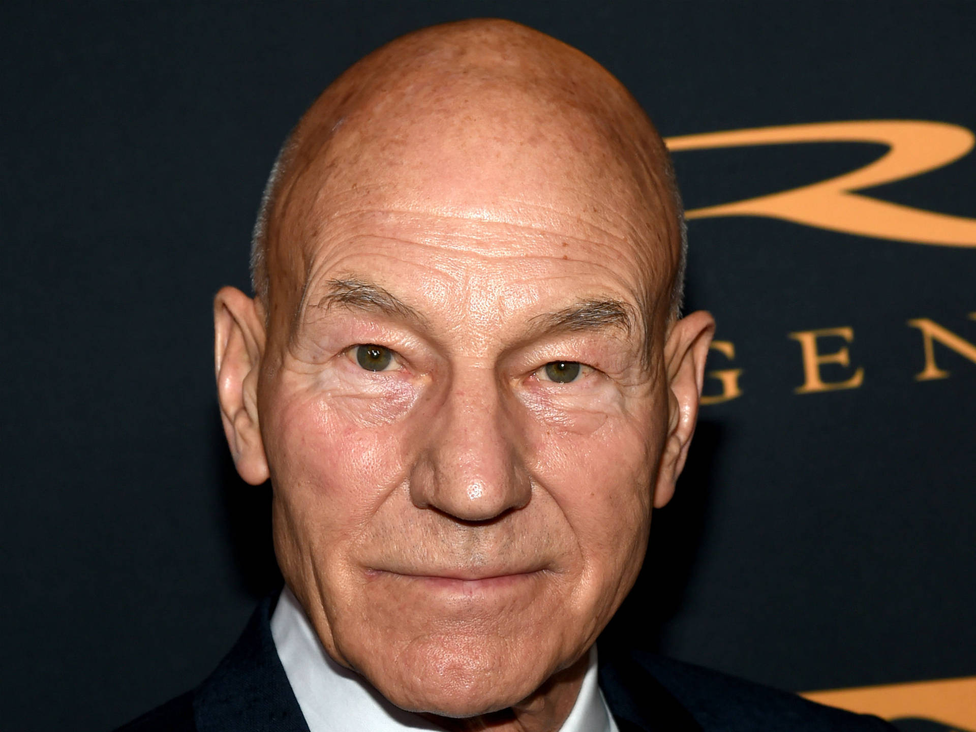 Patrick Stewart Neutral Face Background