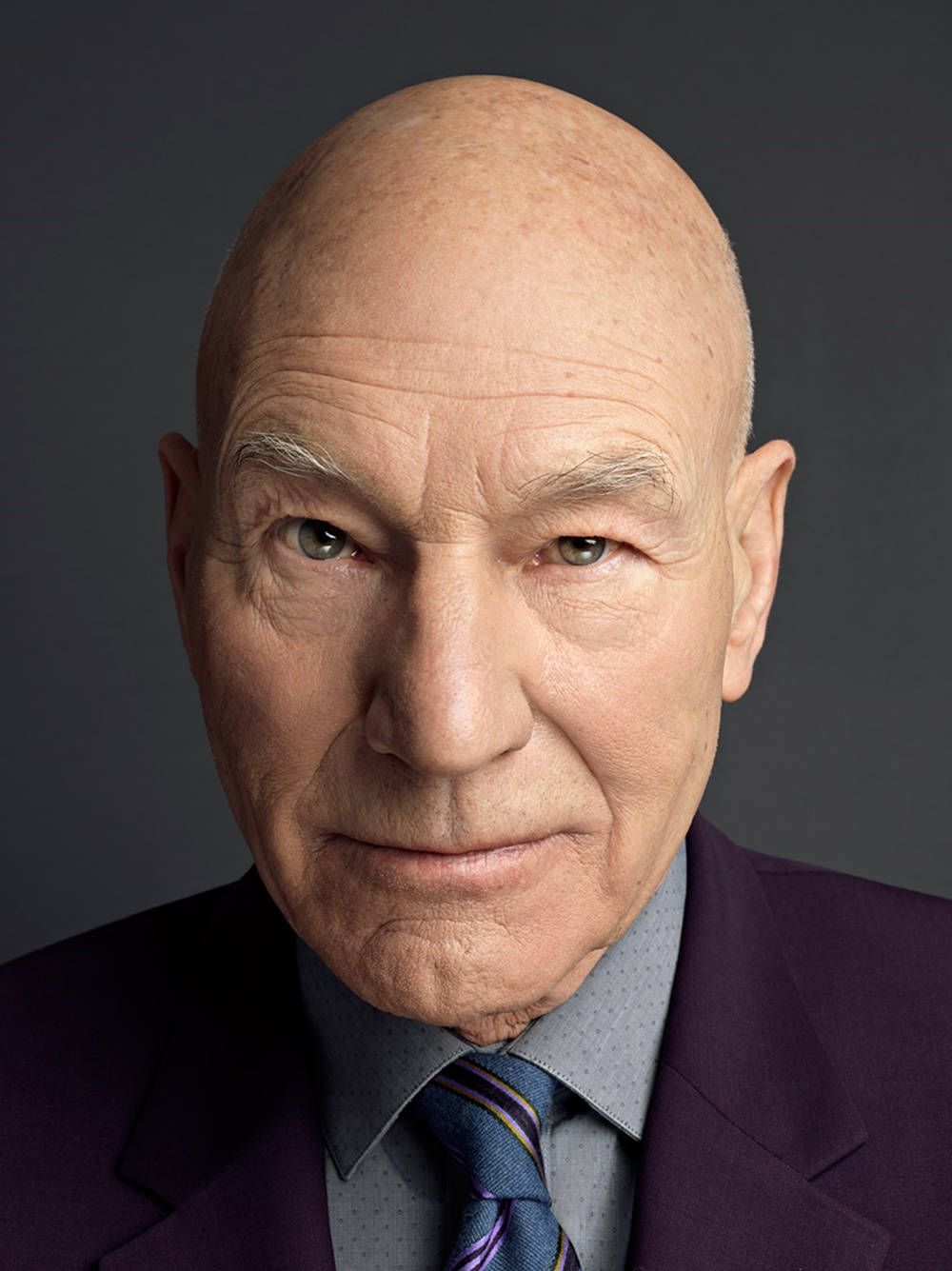 Patrick Stewart Straight Face Background