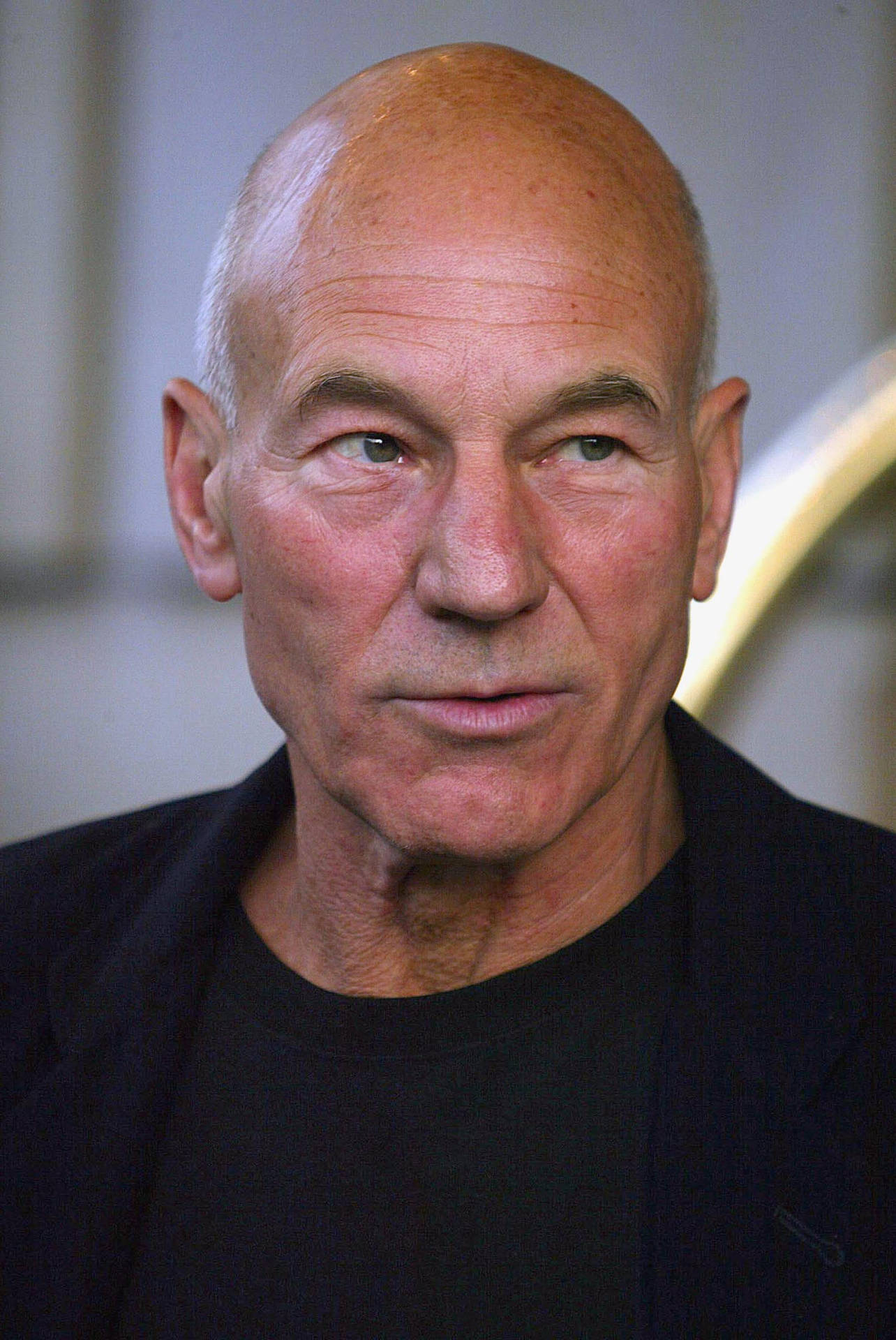 Patrick Stewart Tanned Skin Background