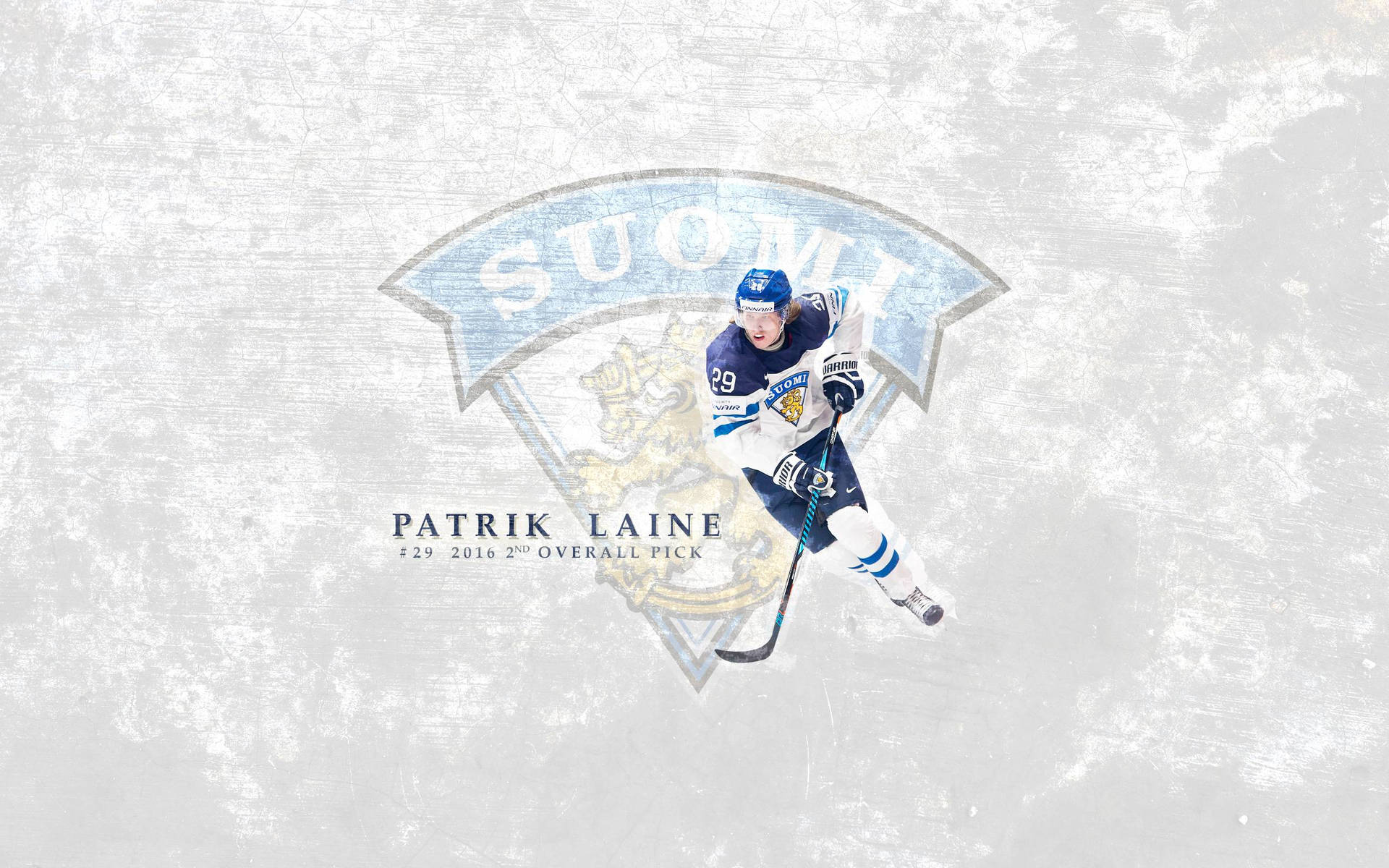 Patrik Laine Finland's Suomi-sarja Poster Art Background