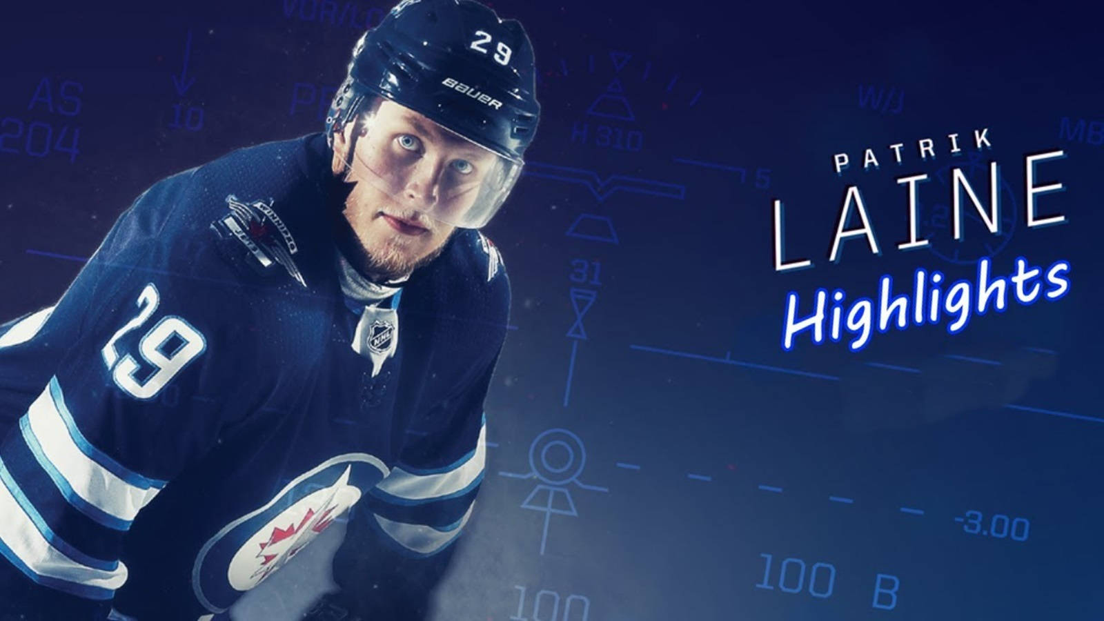 Patrik Laine Highlights Graphic Design Background