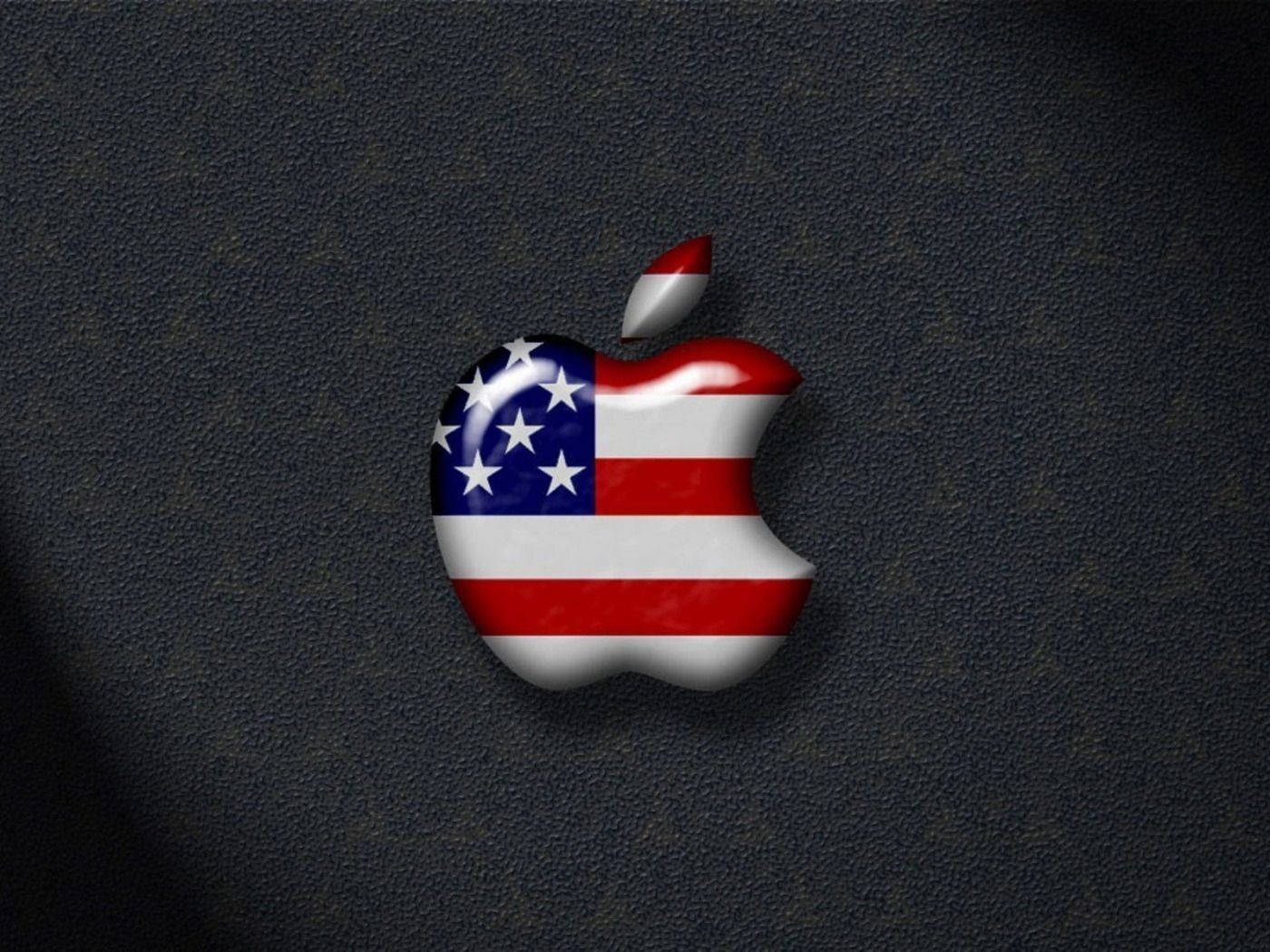 Patriotic Apple Logo Background