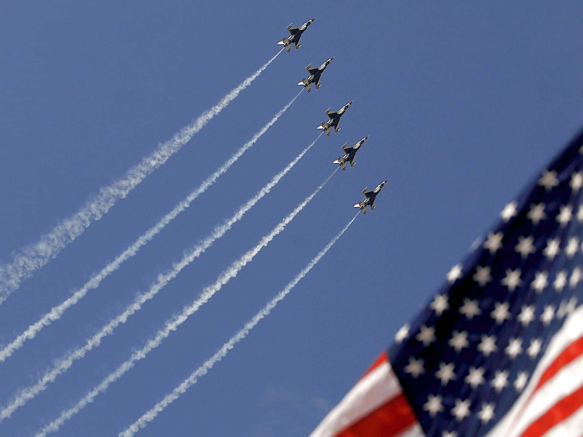 Patriotic Military Air Force Air Demonstration Squadron Background