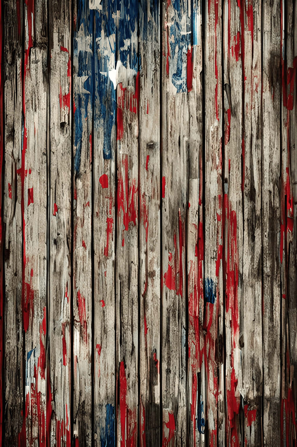 Patriotic Wooden Texture