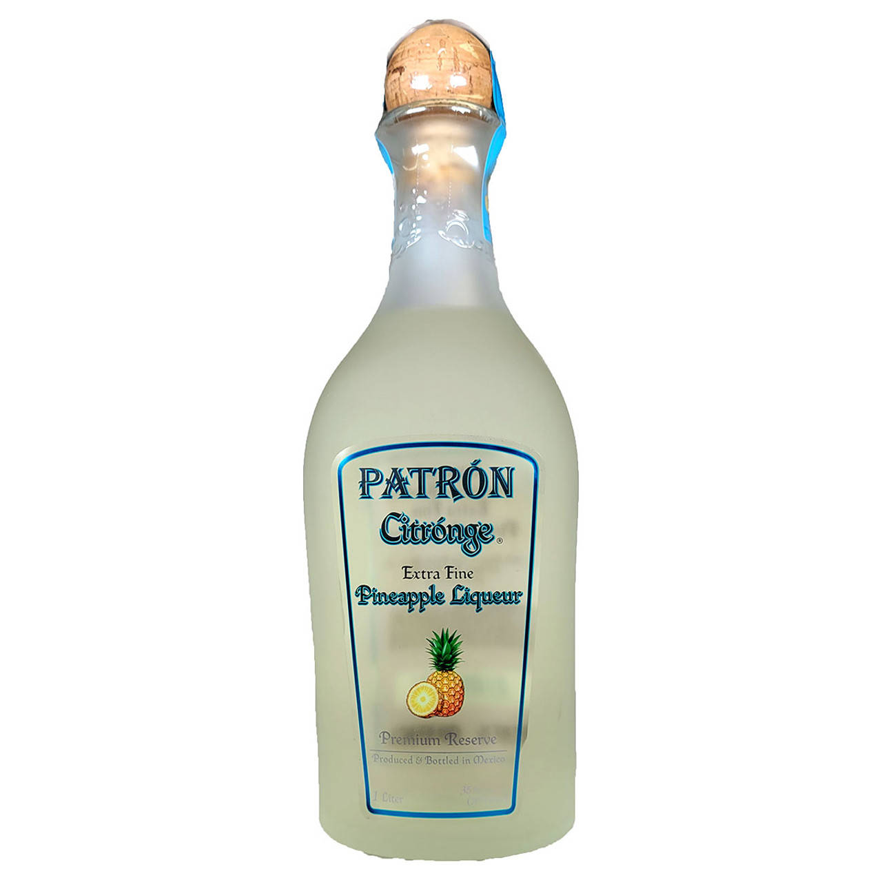 Patron Citronge Pineapple Bottle Background