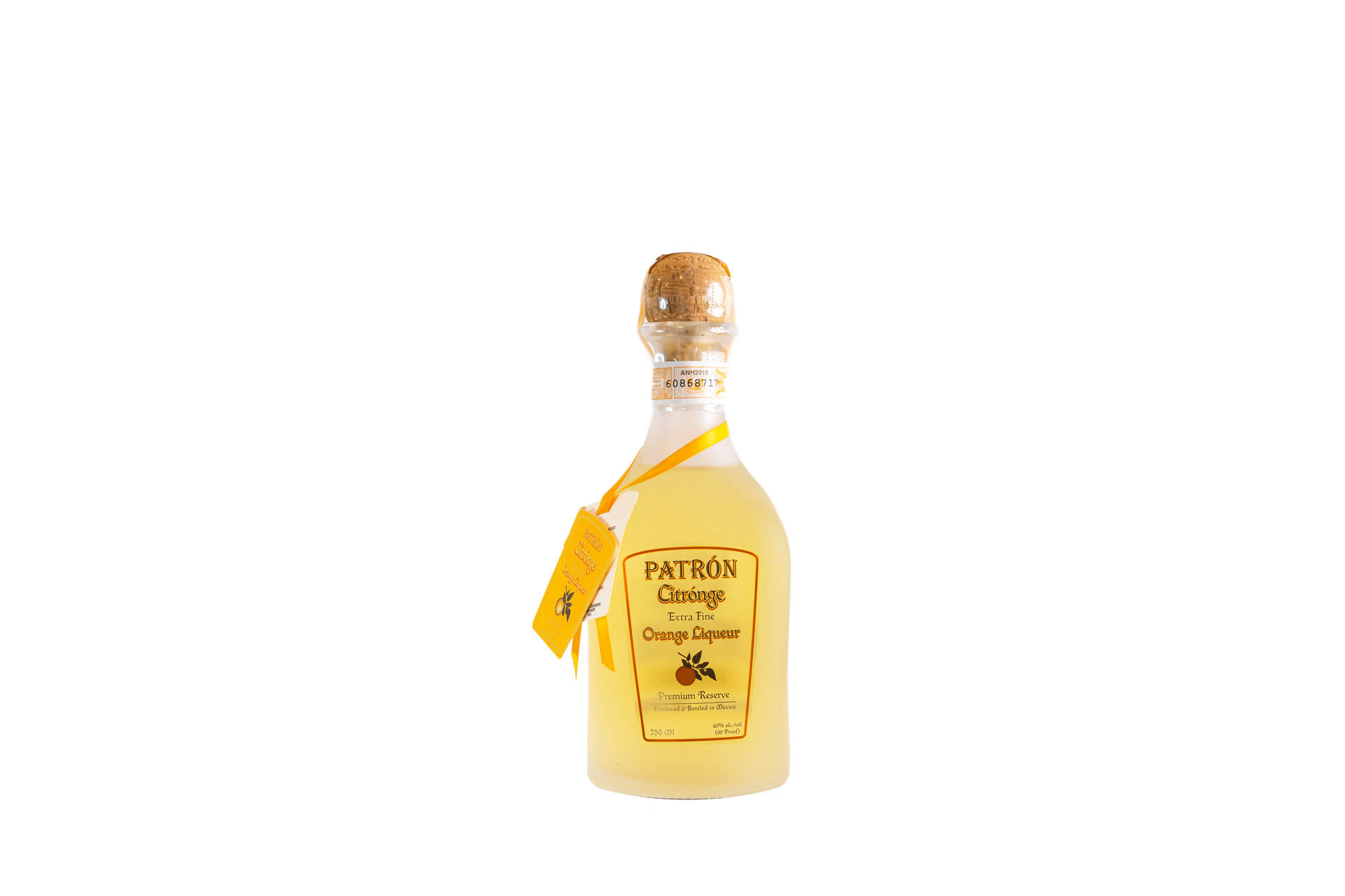 Patron Tequila Citronge Orange Bottle Background