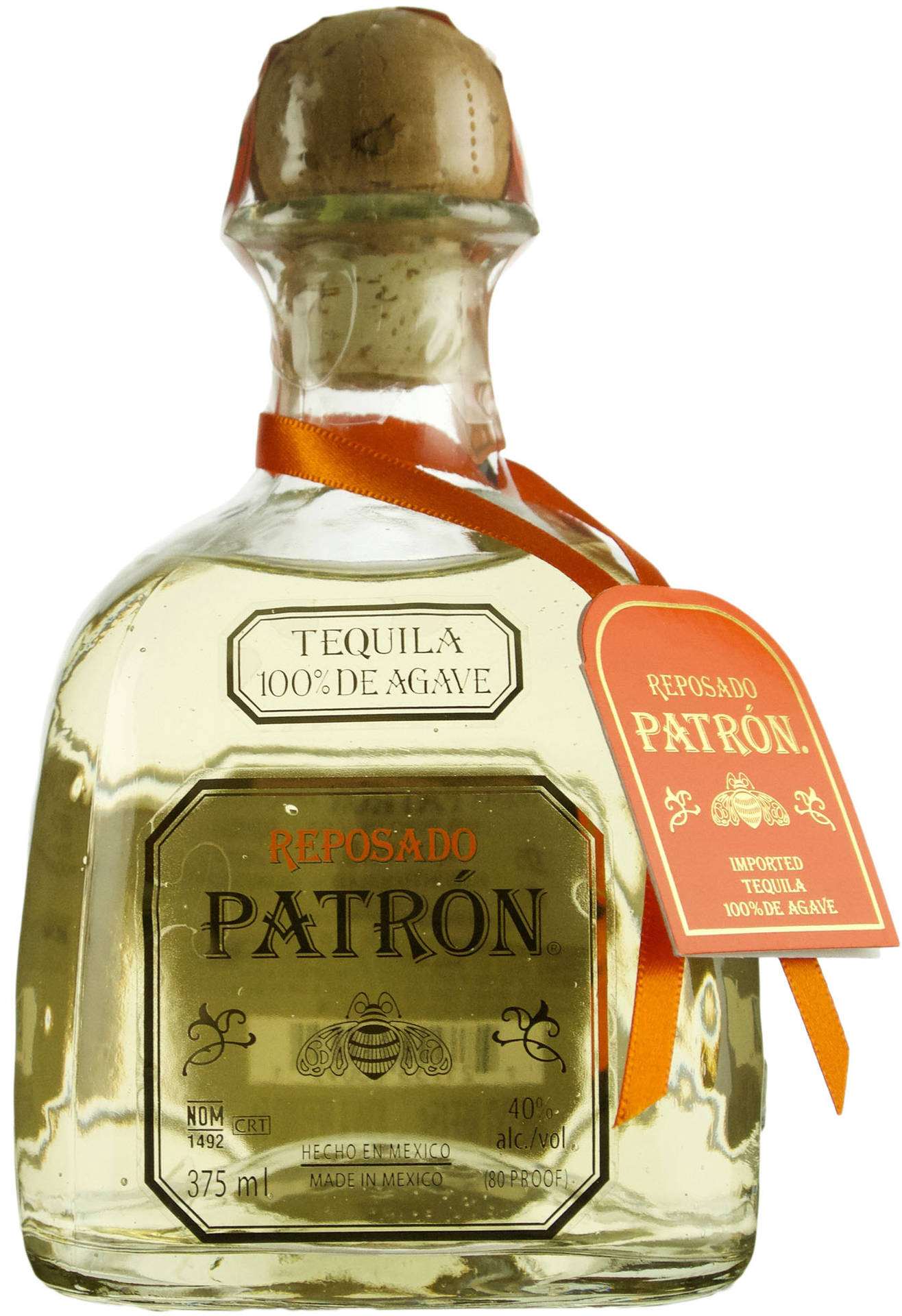 Patron Tequila Reposado On White Background Background