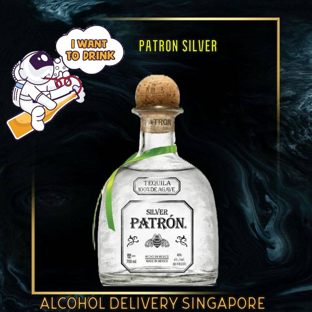 Patron Tequila Silver With Astronaut Clipart Background