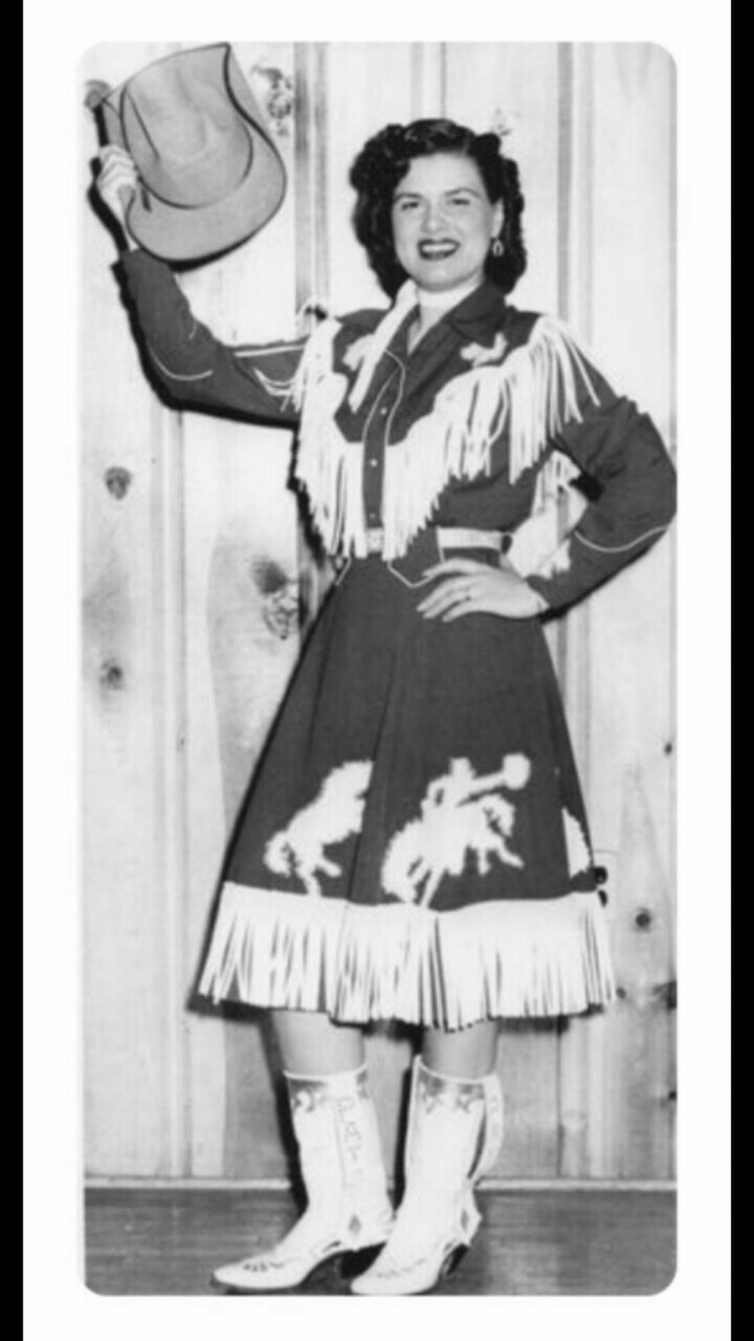 Patsy Cline In Her Iconic Dress