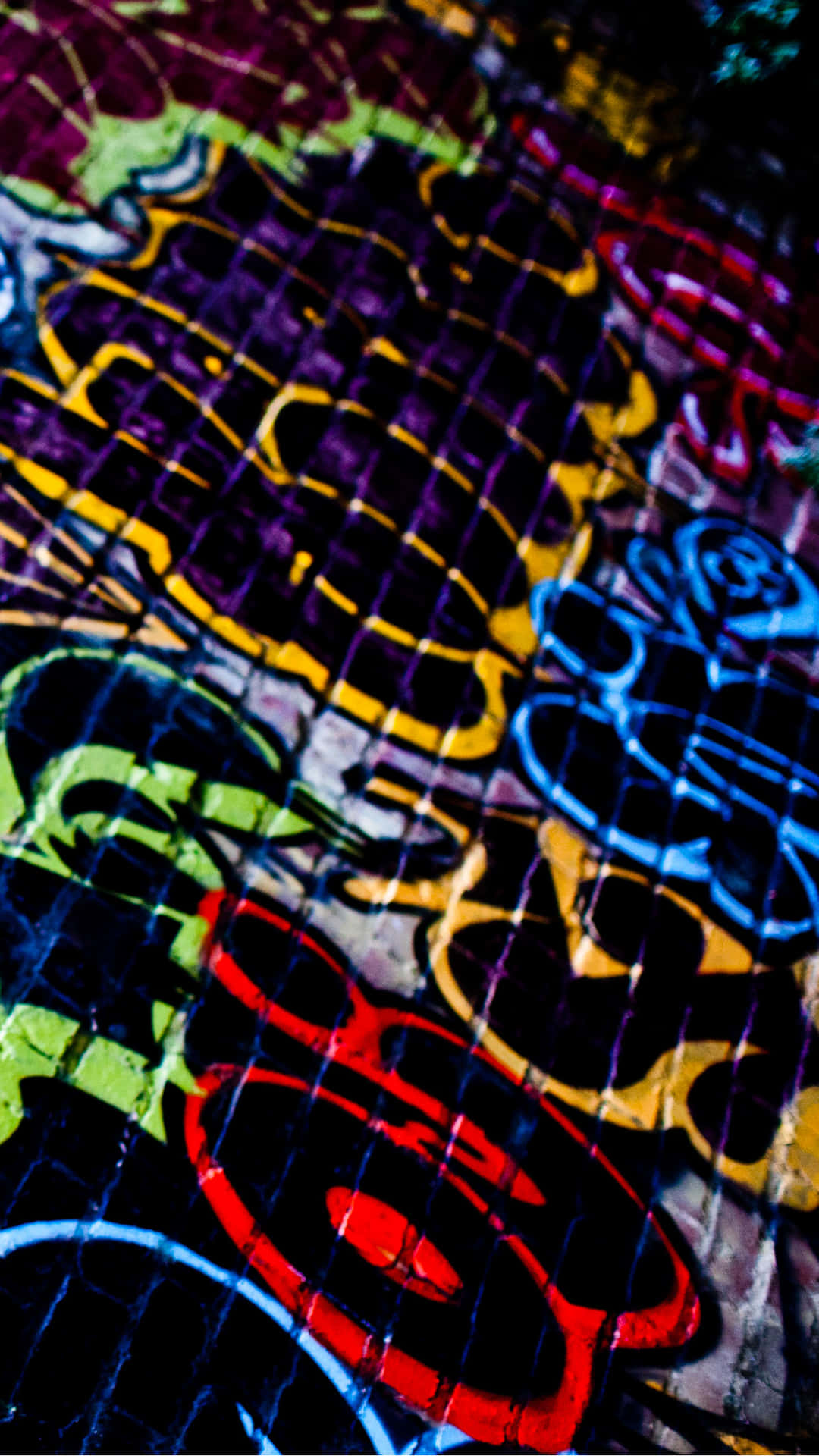 Pattern Design In Graffiti Wall Background