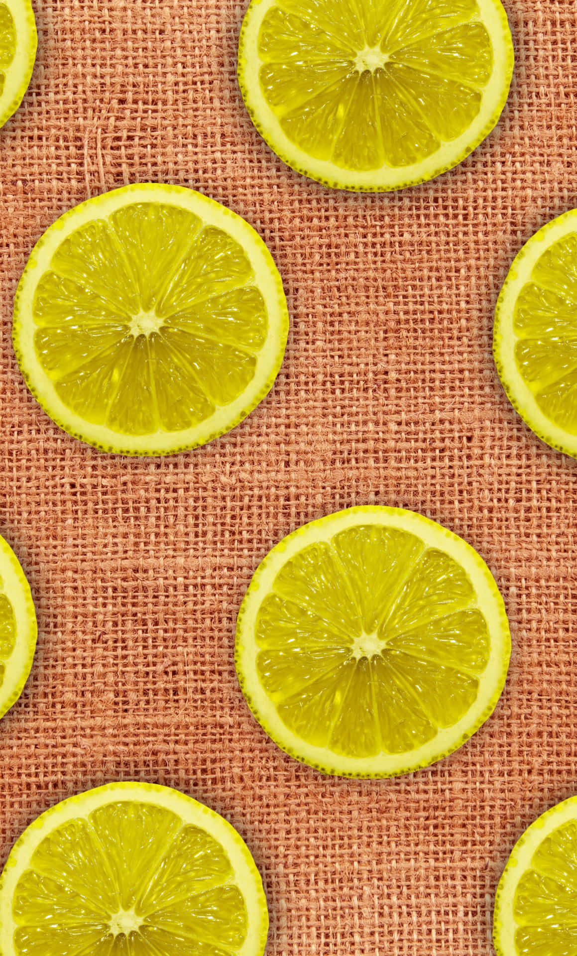 Pattern Lemon Slices Iphone Background