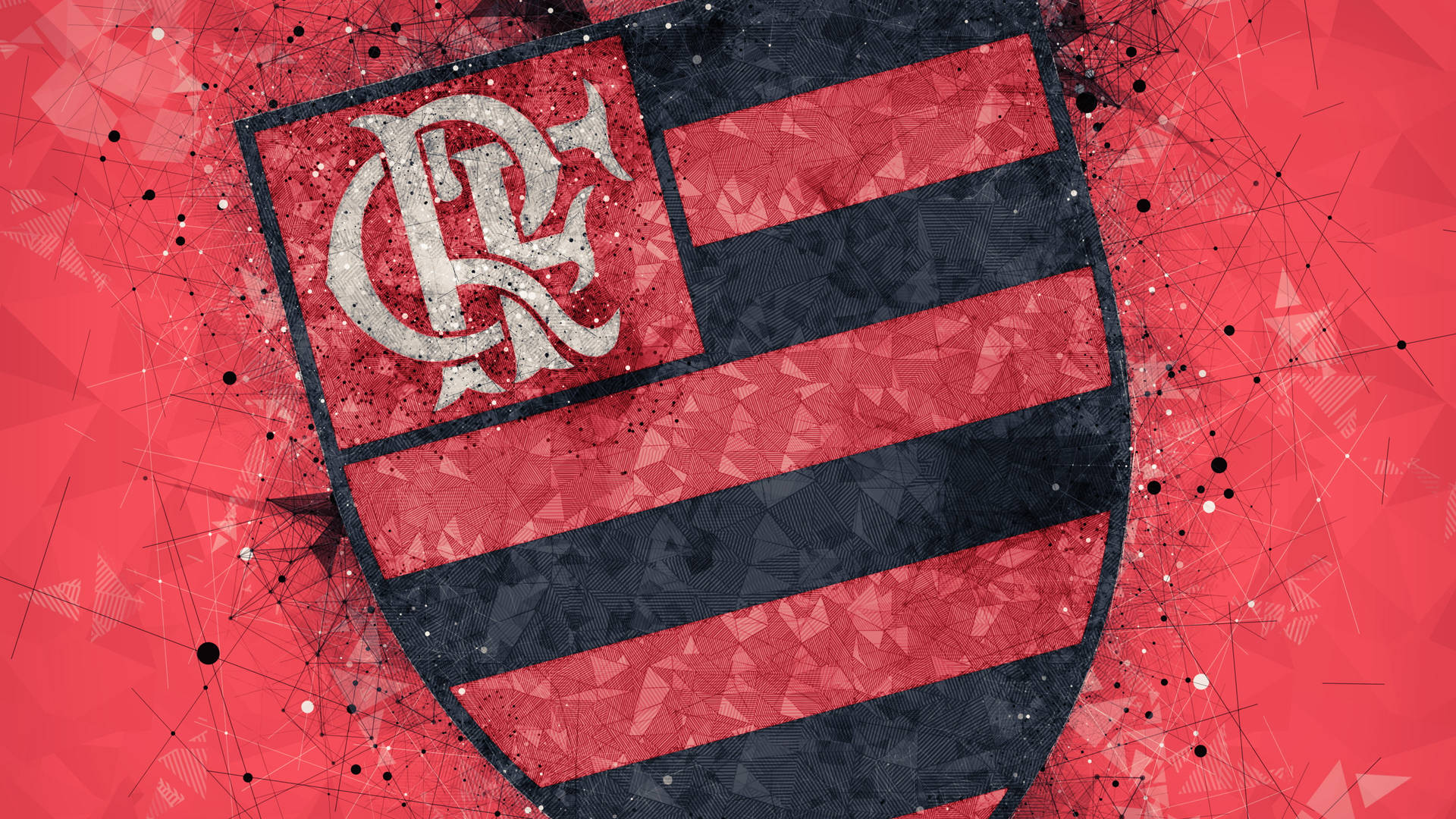 Patterned Flamengo Fc Logo