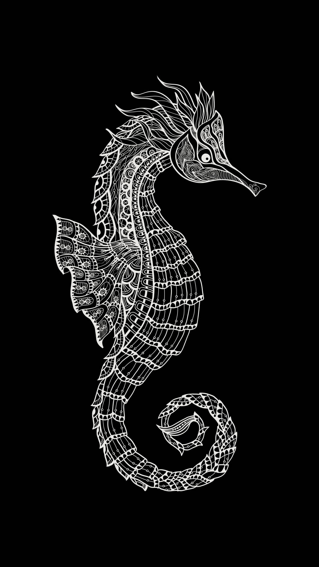 Patterned Seahorse Hd Tattoo