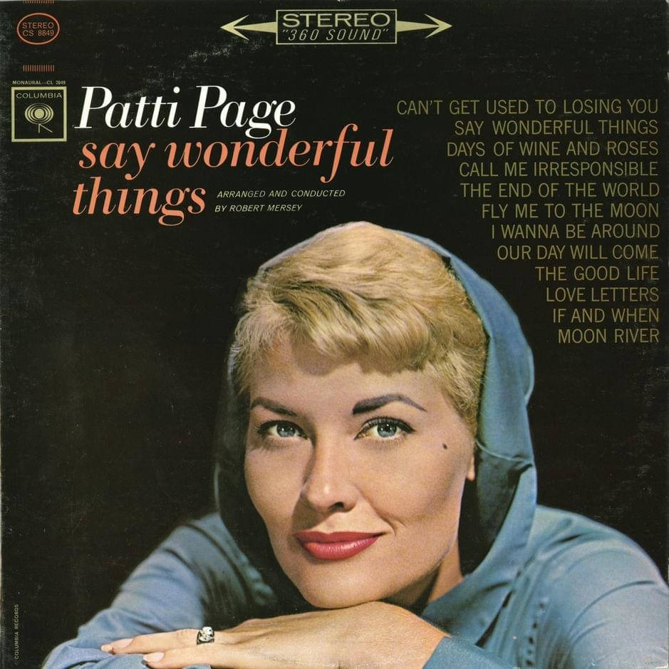 Patti Page Say Wonderful Things Background