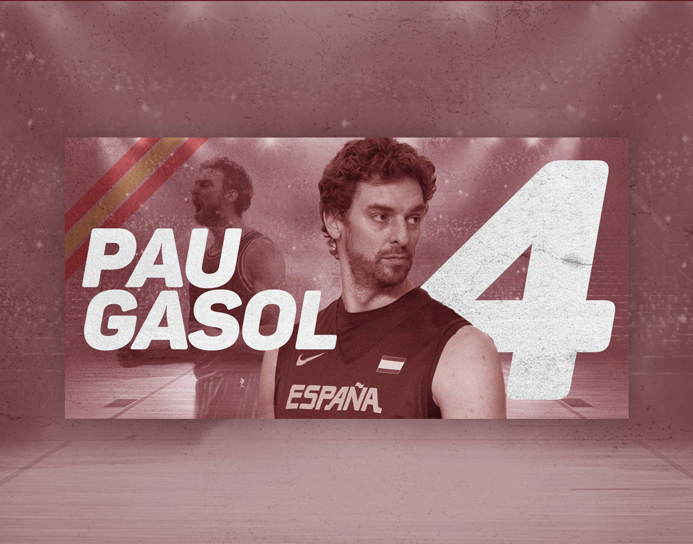 Pau Gasol Spain Basketball Player Background