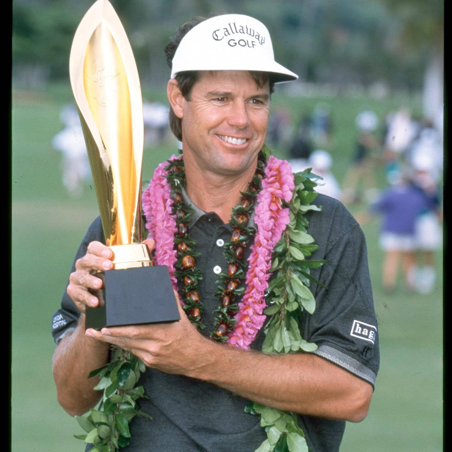 Paul Azinger Holding His Trophy Background