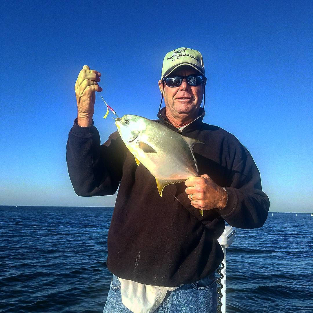 Paul Azinger Showing Fish Catch Background