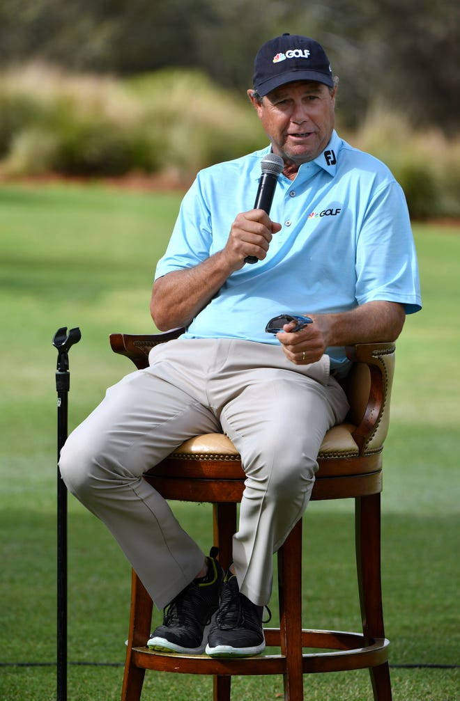 Paul Azinger Sitting On Chair Background