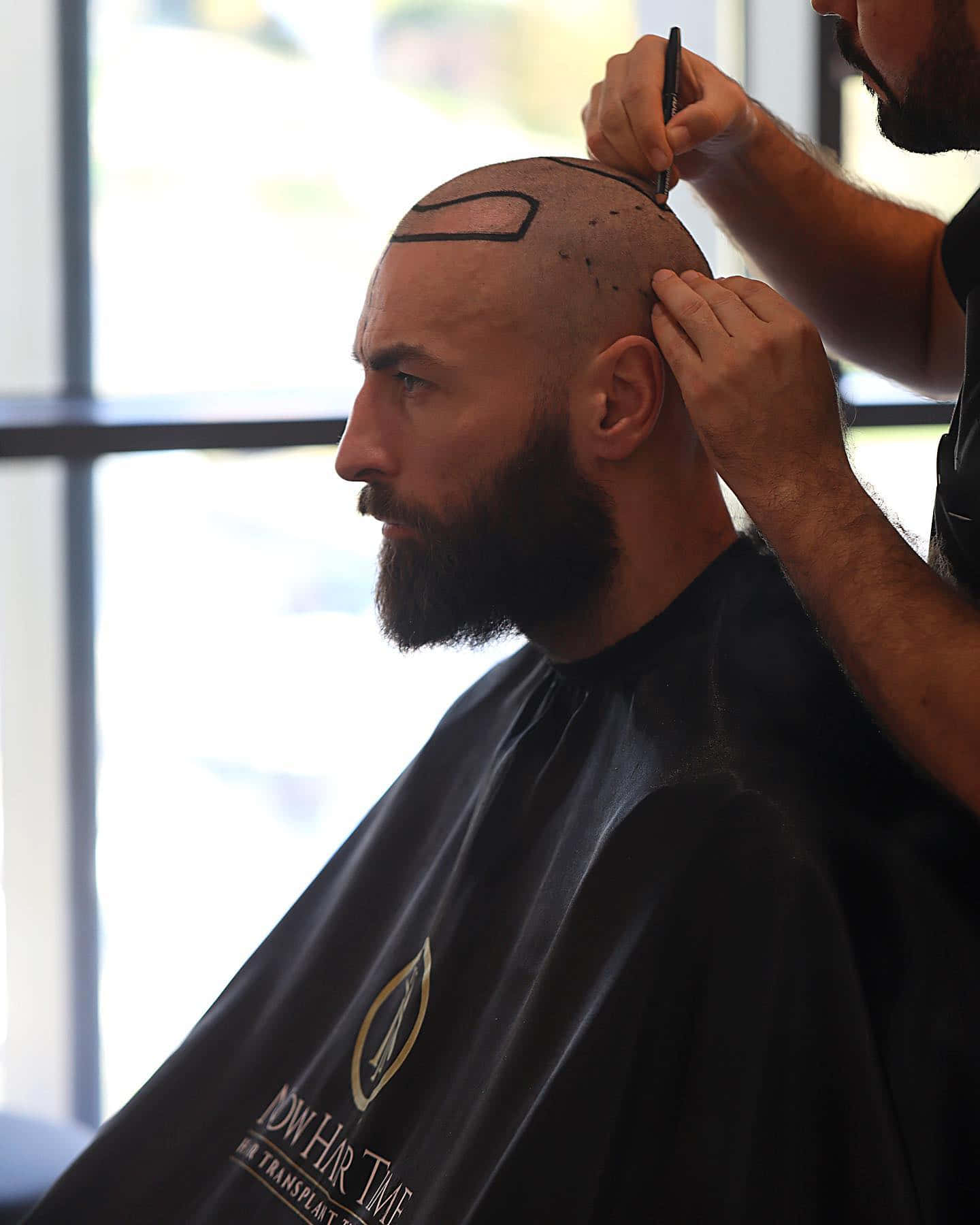 Paul Craig In Hair Salon Background
