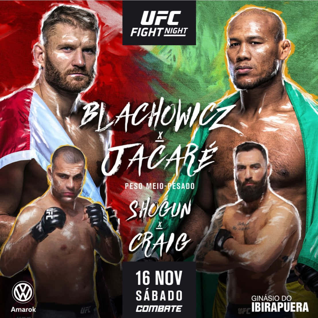 Paul Craig On Spanish Ufc Poster Background