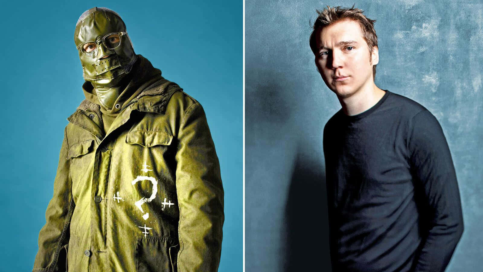 Paul Dano Poses In An Artist Alley Background