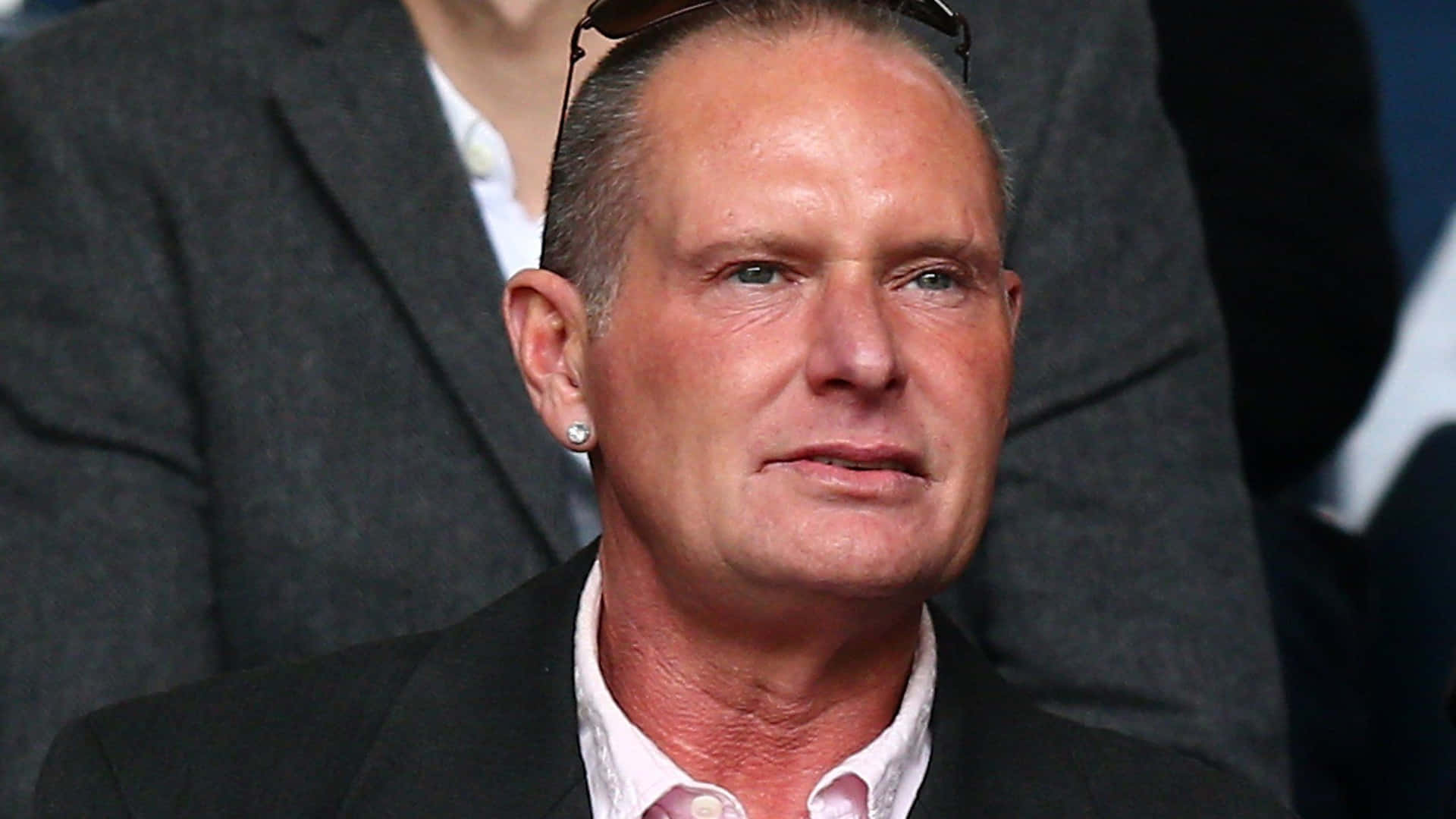 Paul Gascoigne In Black Suit