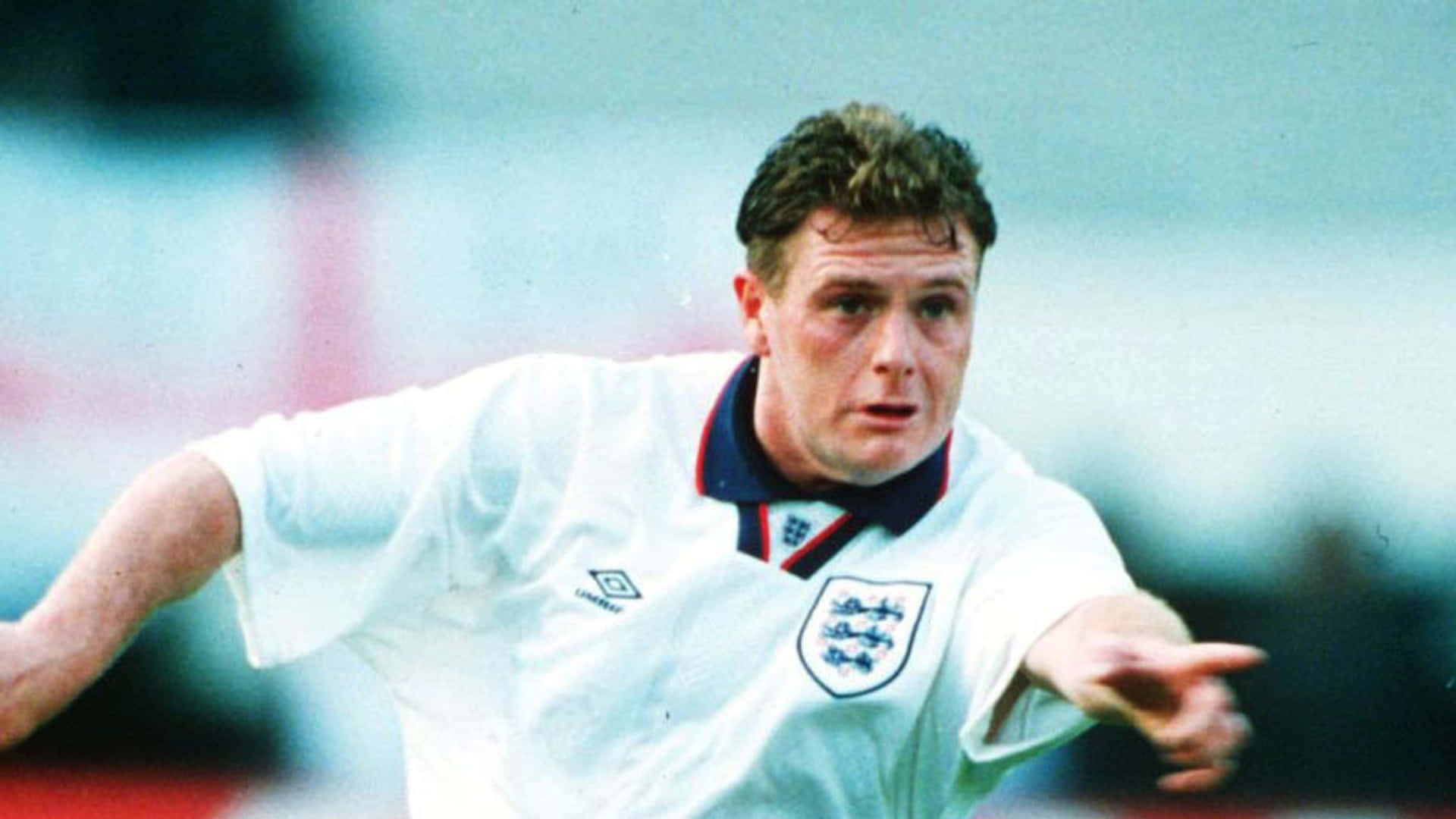 Paul Gascoigne Pointing Something Background