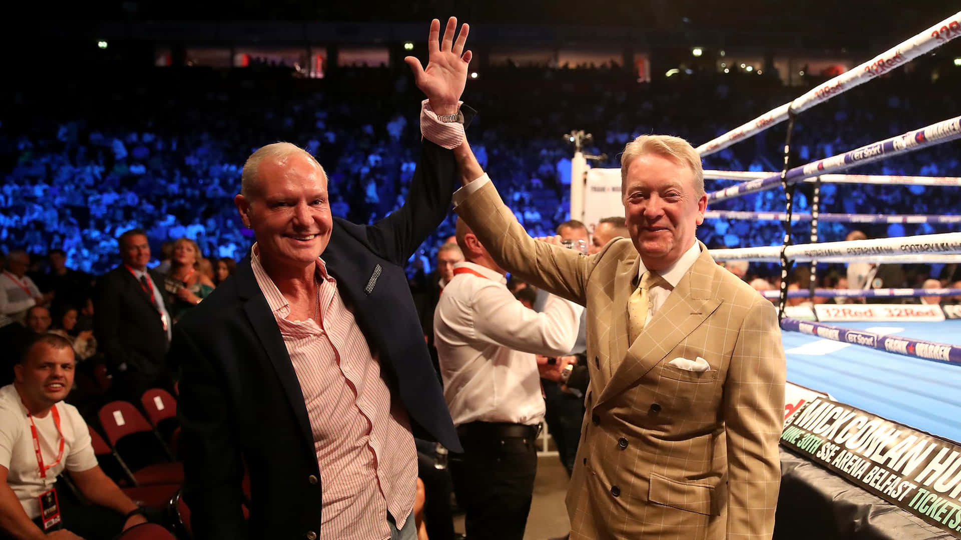 Paul Gascoigne Watch Boxing Background