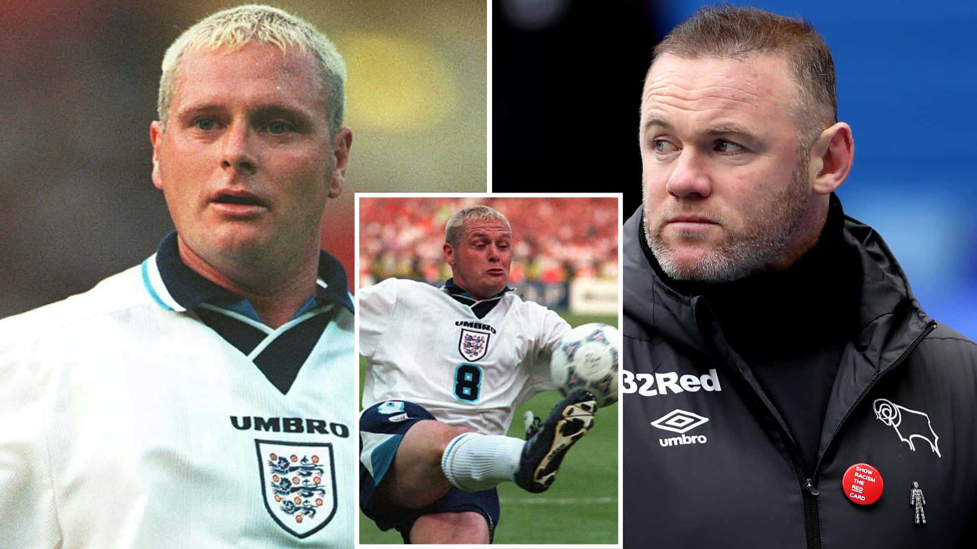 Paul Gascoigne With Wayne Rooney