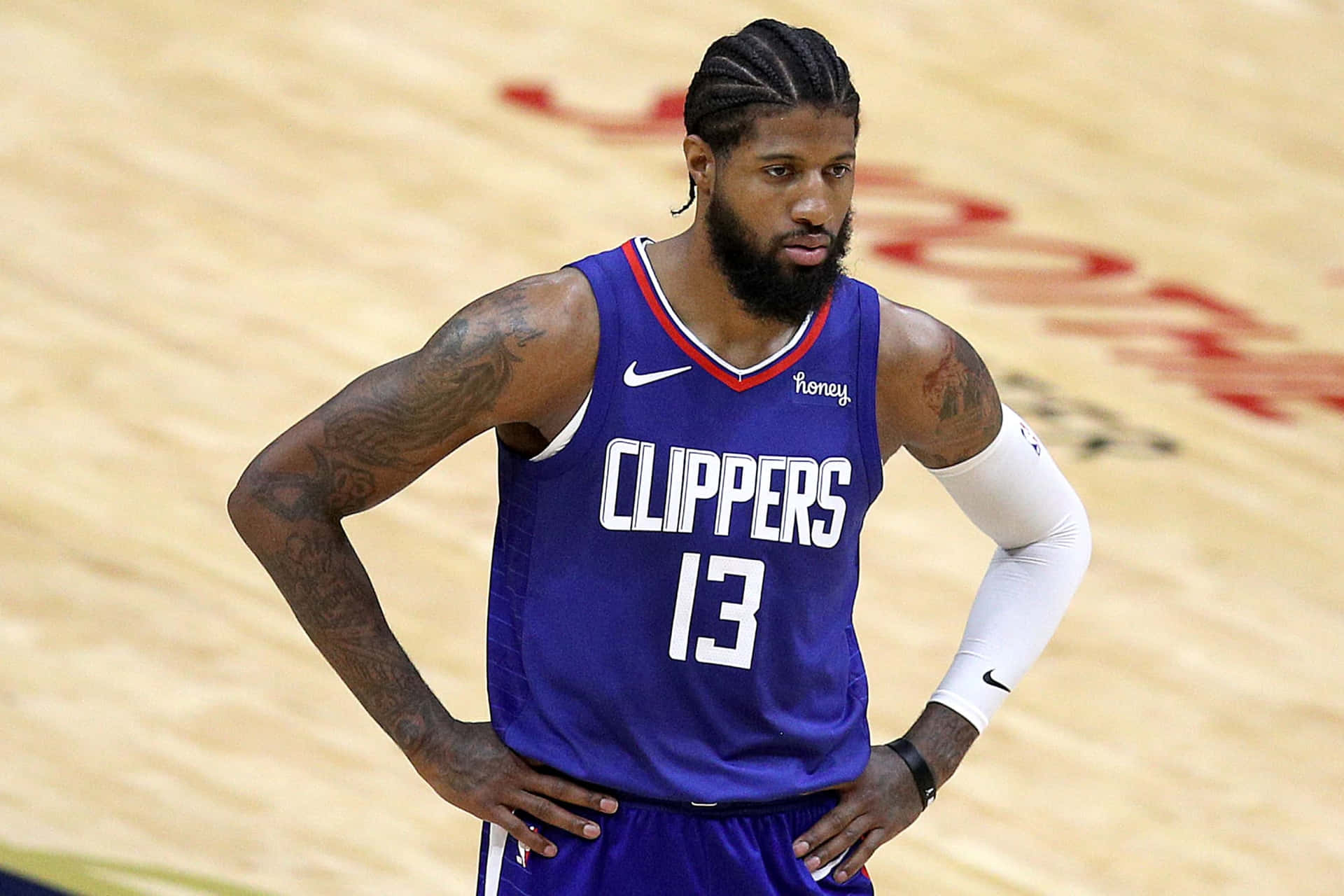 Paul George Of The Los Angeles Clippers Background