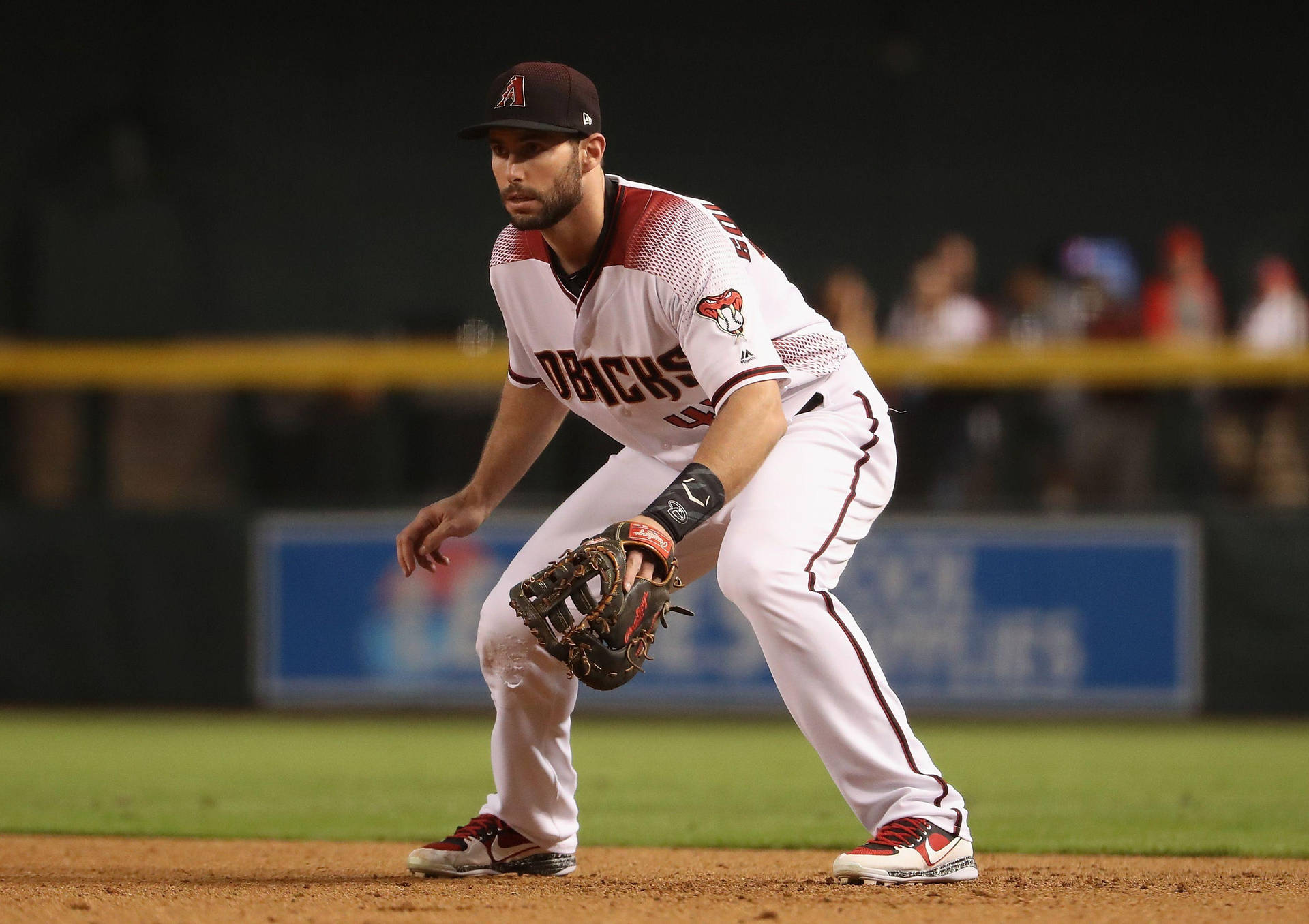 Paul Goldschmidt In Catching Position