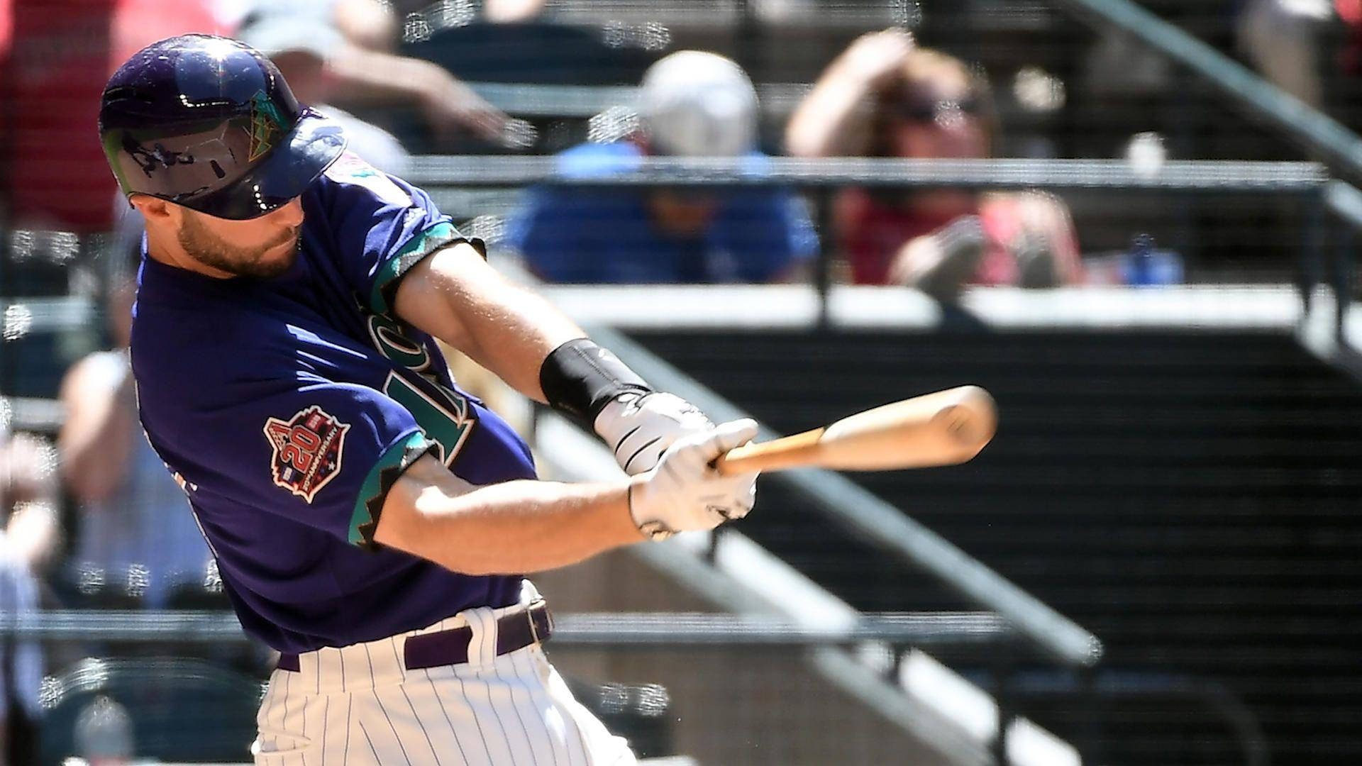 Paul Goldschmidt In Dark Blue Jersey Background