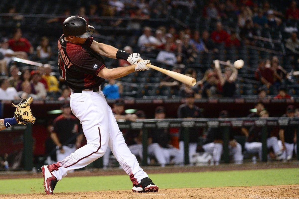 Paul Goldschmidt Swinging Baseball Bat Background